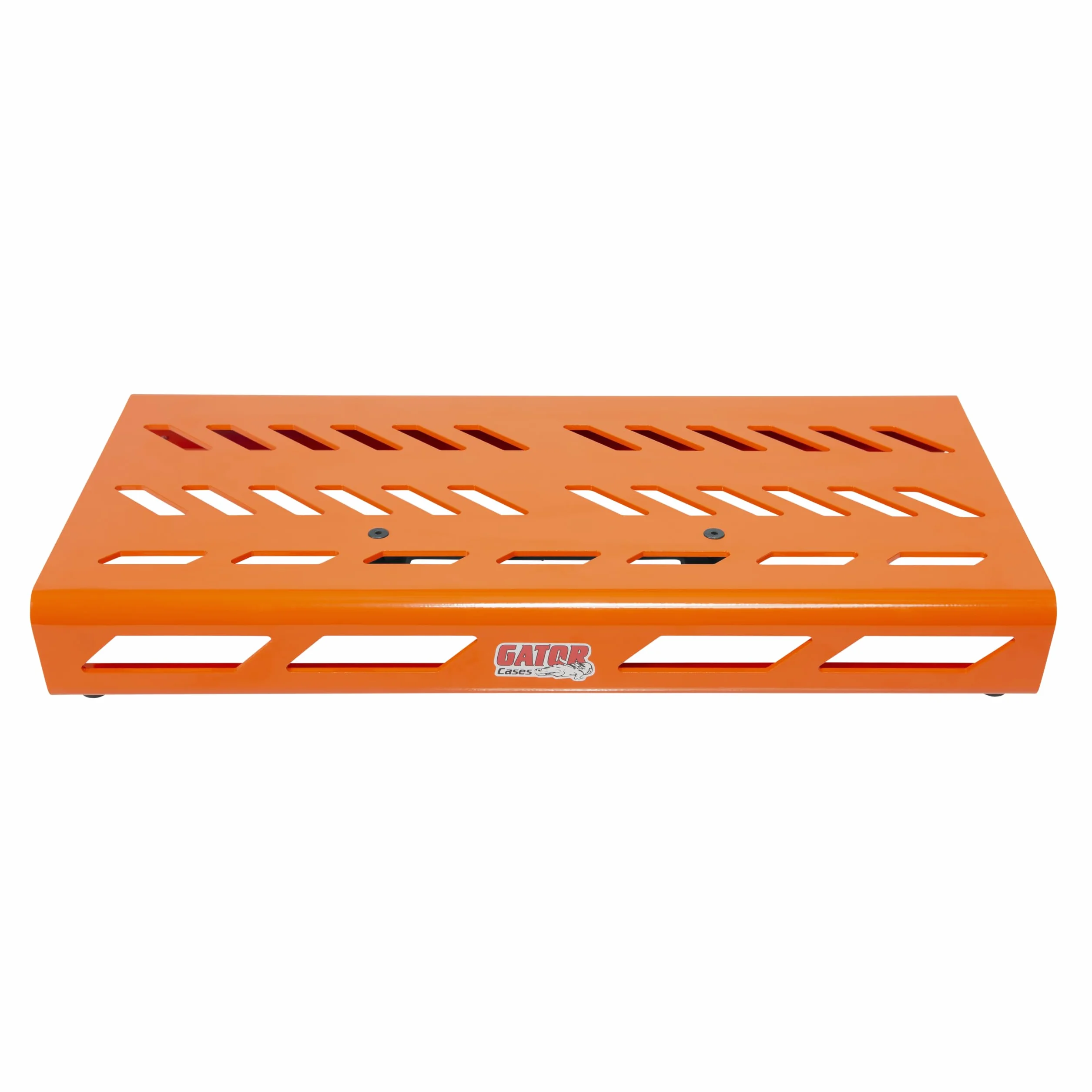 Gator Aluminiowa tablica na pedały gitarowe 60,3 cm x 27,1 cm Pomarańczowa z torbą