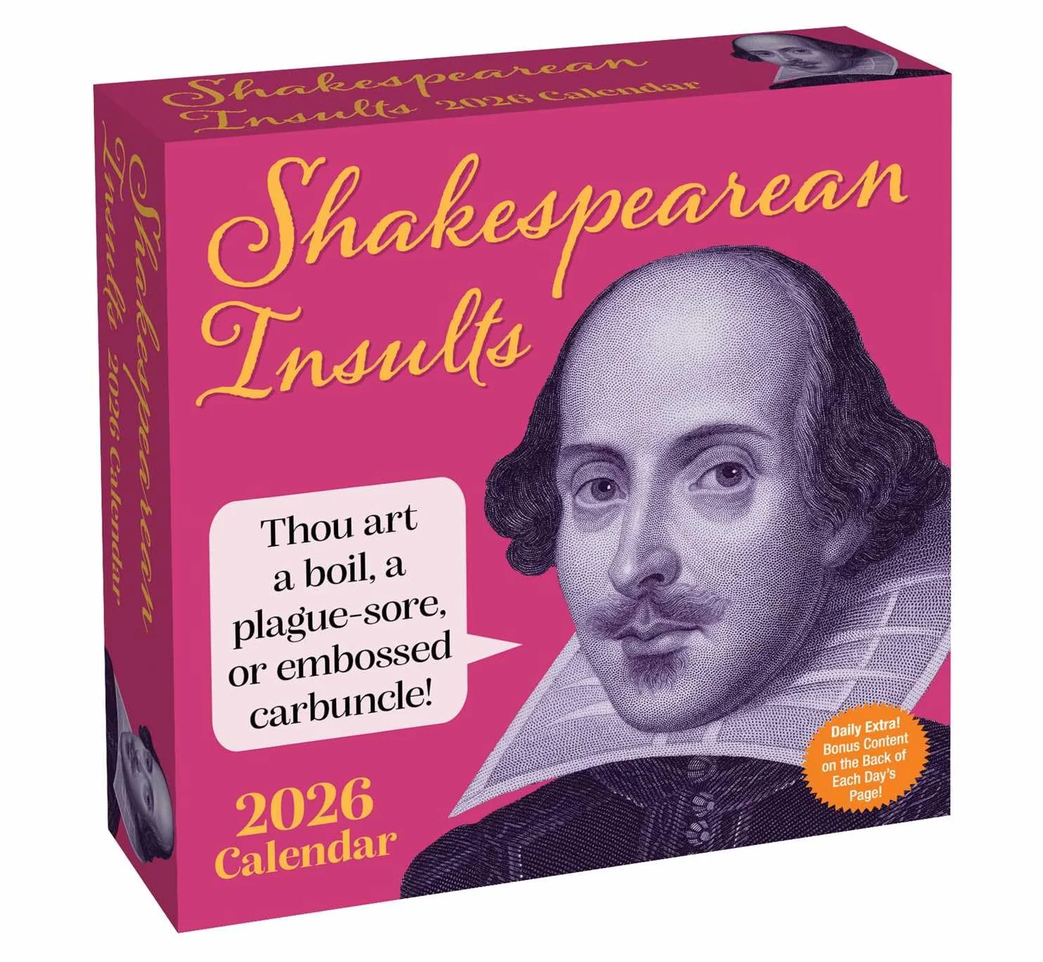 Shakespearean Insults 2026 Day-to-Day Calendar
