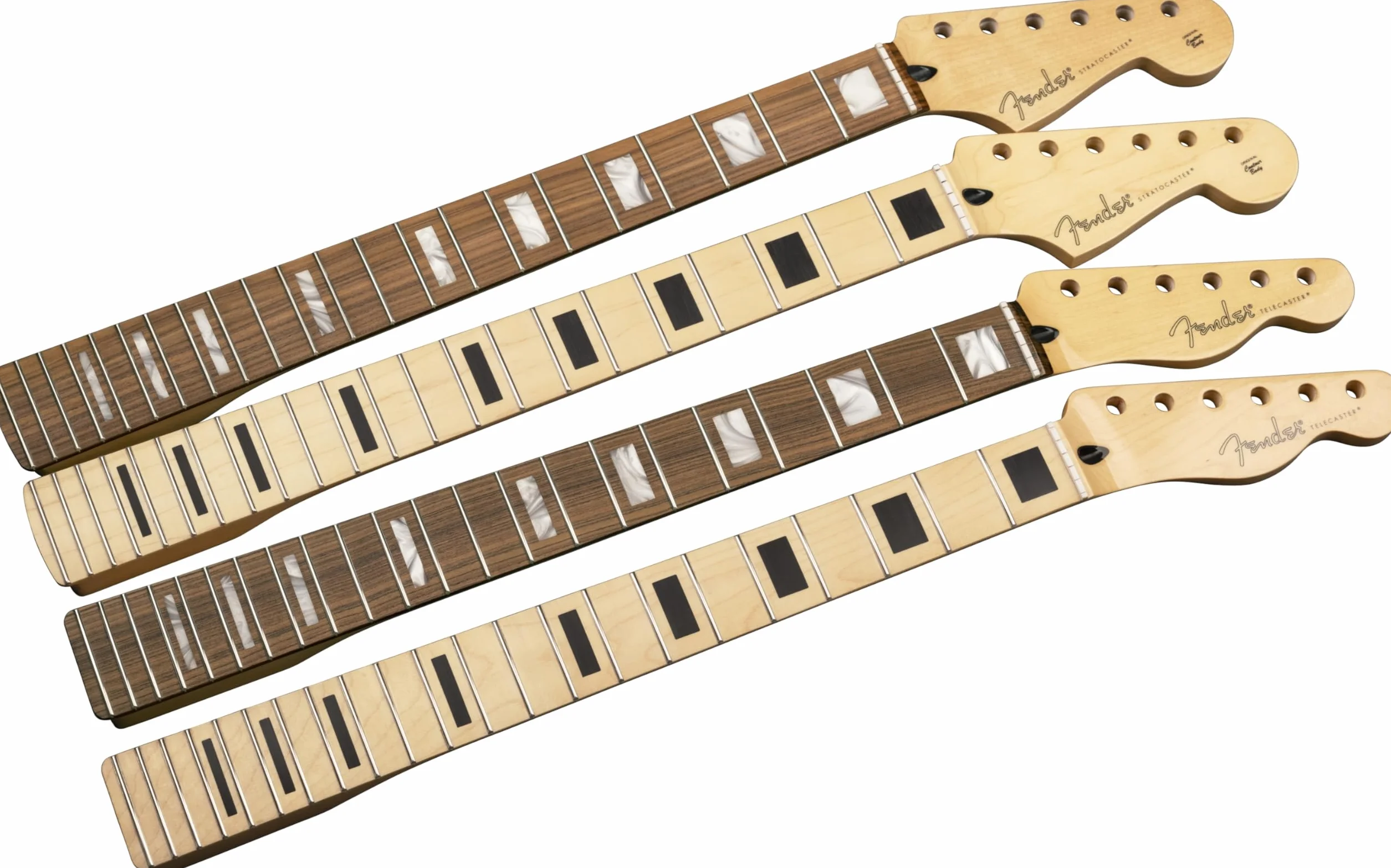 Fender Szyja, seria graczy Telecaster® z wkładkami blokowymi, 22 średnie progi Jumbo, Pau Ferro