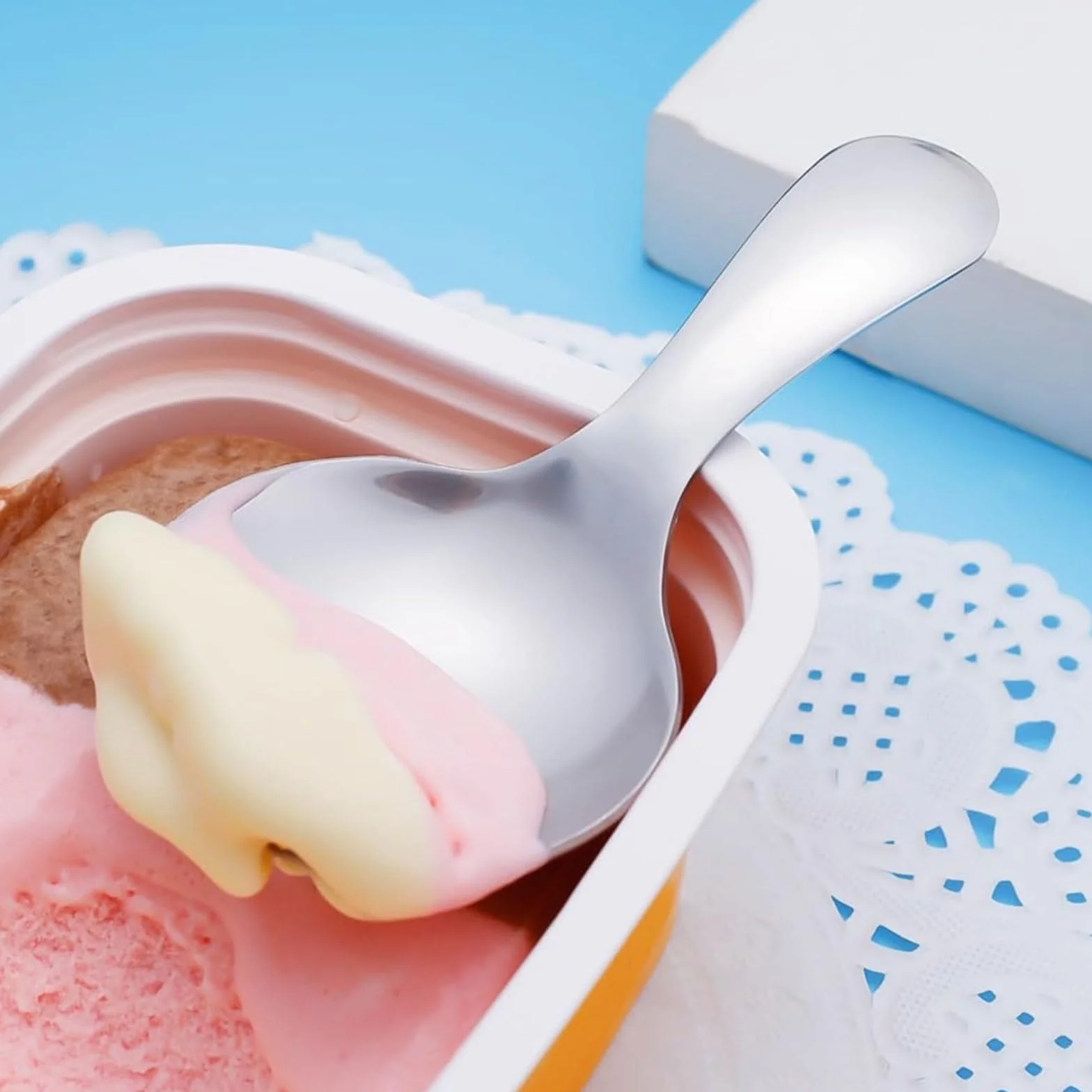 5-pak mini miarek z krótkim uchwytem, srebrne mini miarki do słoików, małe miarki ze stali nierdzewnej do kawy, cukierków, soli, cukru, herbaty i deserów (srebrne)