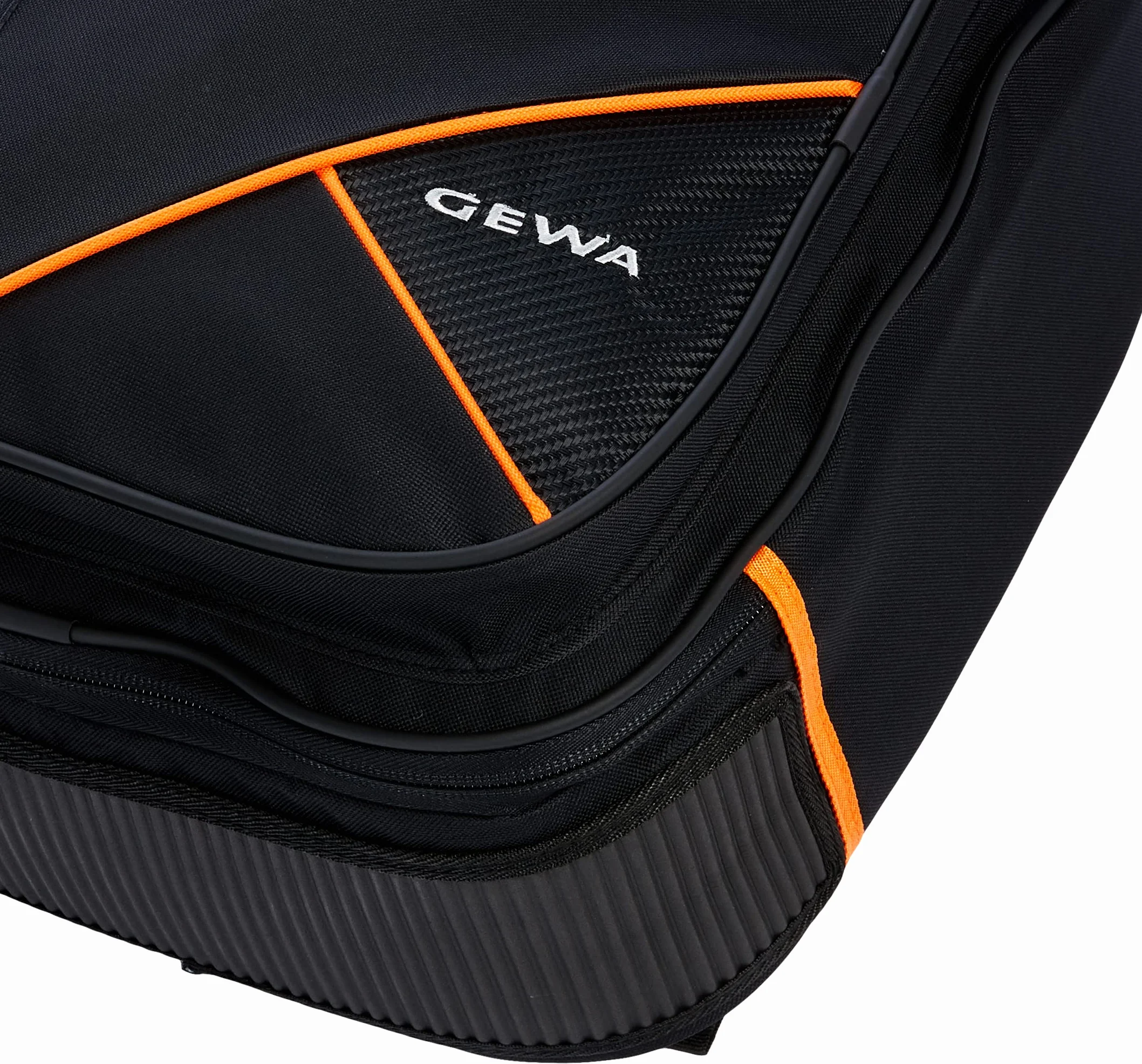 GEWA Guitar Gig Bag Premium 20mm do gitary klasycznej 4/4 czarny (odporny na rozdarcia i wodoodporny, system ochrony szyi, luksusowe paski do plecaka, duża przegroda na akcesoria) 213100