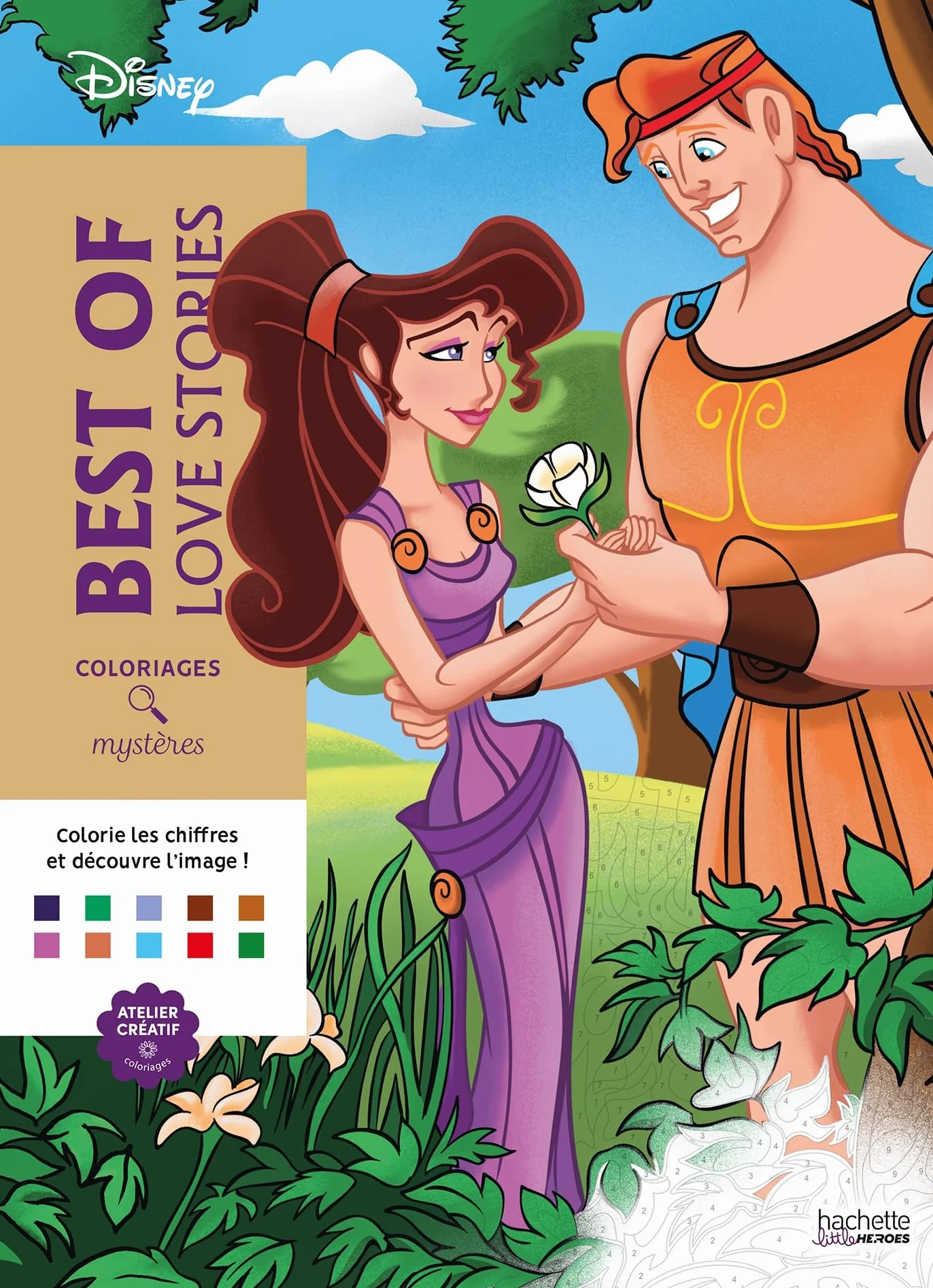 Coloriages Mystères Disney - Best of Love Stories: Colorie les chiffres et découvre l'image