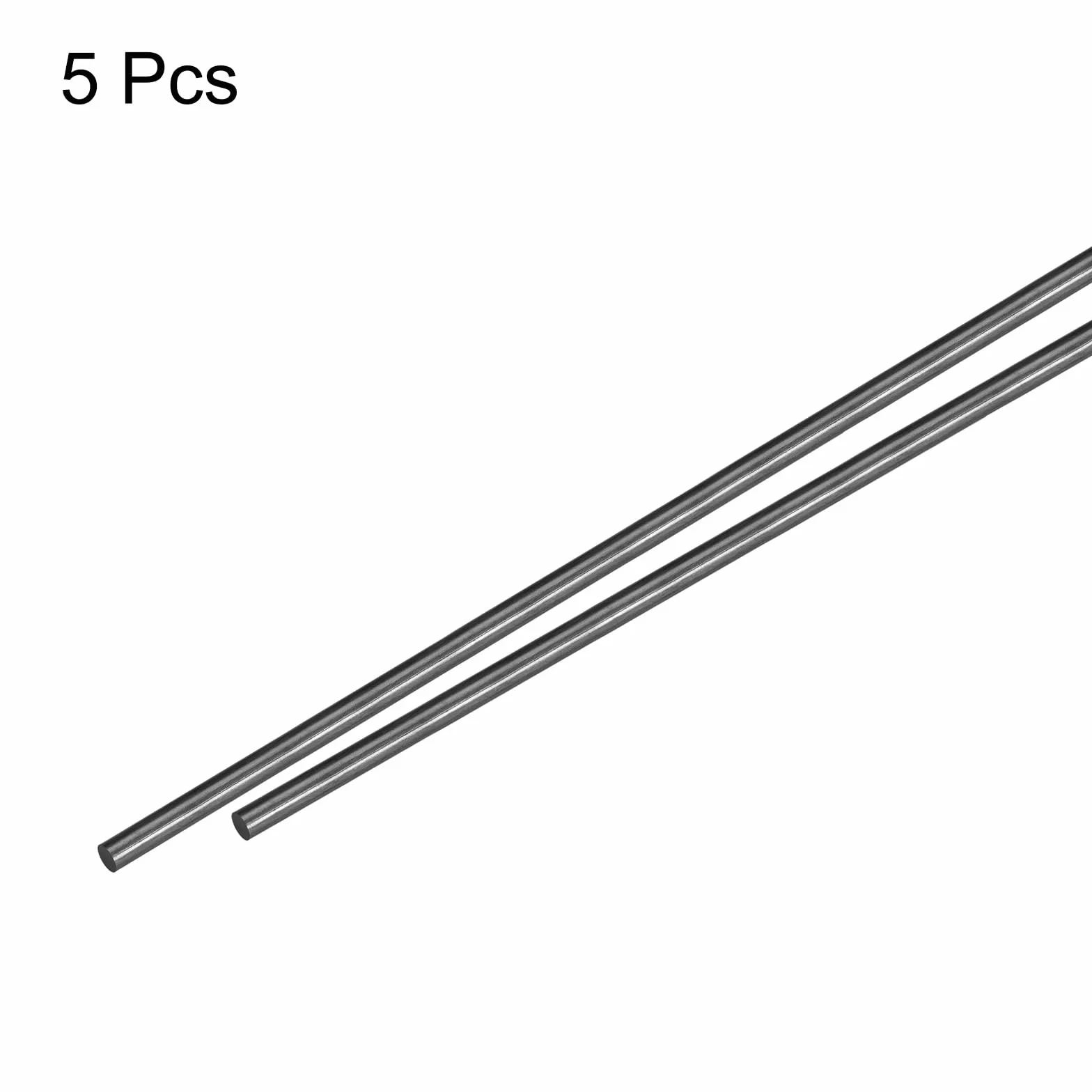 QUARKZMAN 5 sztuk pręta z włókna węglowego, 1 mm x 300 mm, do samodzielnego wykonania samolotu RC RC, rurki do skrzydeł quadcoptera