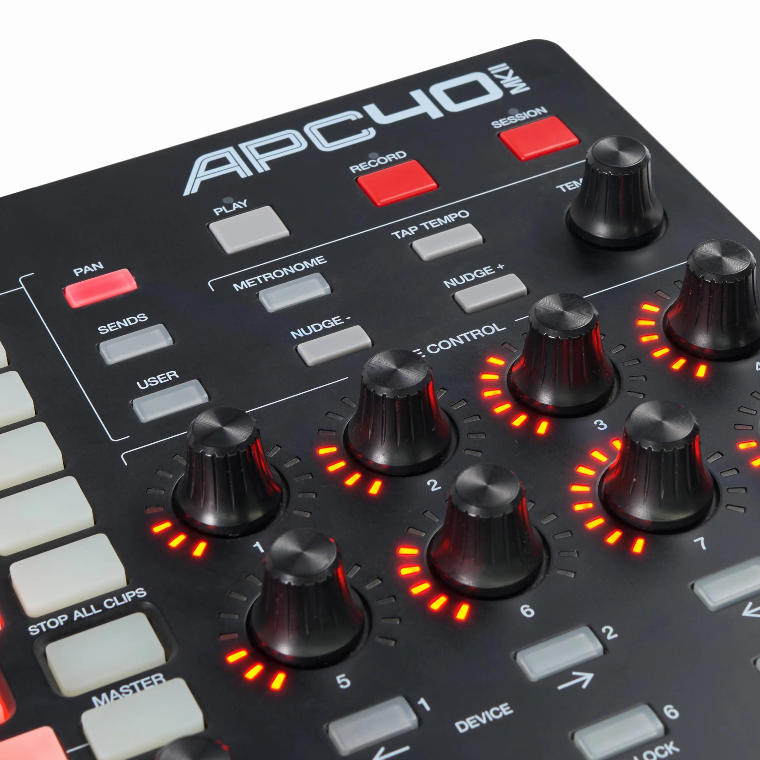 Akai Professional APC40 MKII - Kontroler MIDI USB, mapowanie 1:1 z Ableton Live Lite, Matryca do Klipów 5x8, Pokrętła i Fader, Pakiet Oprogramowania