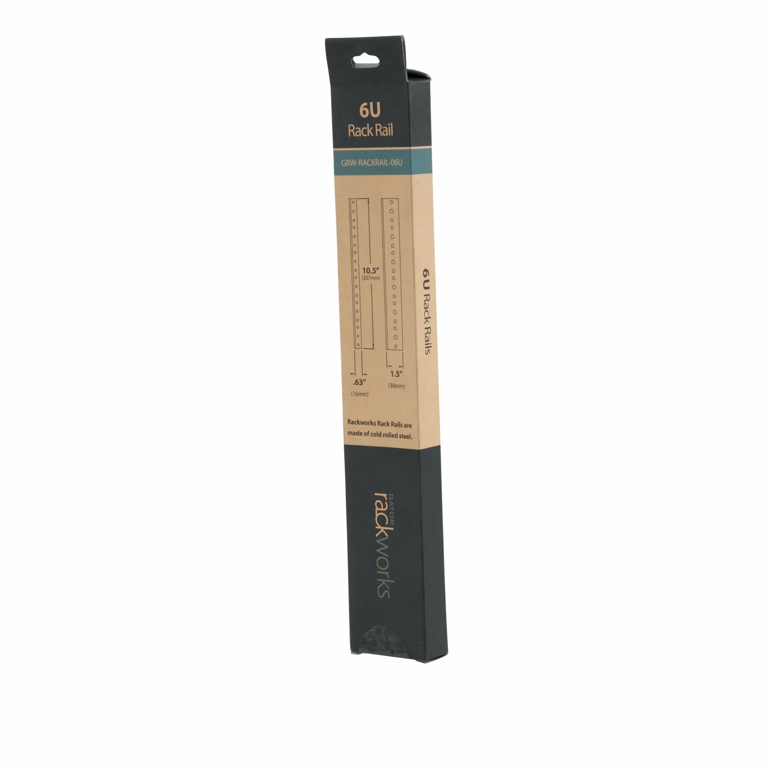 Gator rackworks Heavy Duty Stahl Rack Rail Set 6U