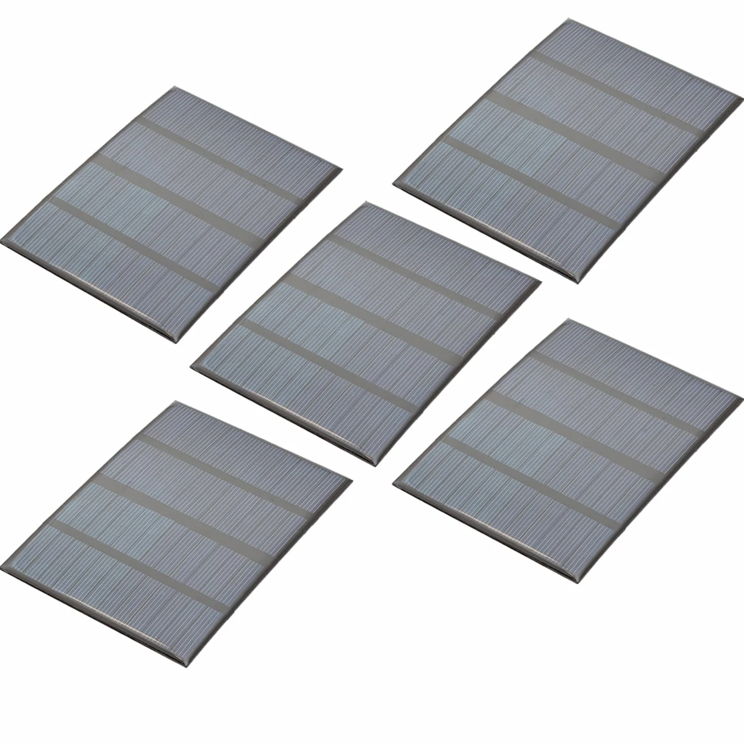 AZDelivery 5 x zestaw modułów, polikrzem, mini panel słoneczny 5 V, 1,5 W, mały panel słoneczny, przenośny system do ładowania baterii, telefonów komórkowych zamkniętych wodoodporną żywicą