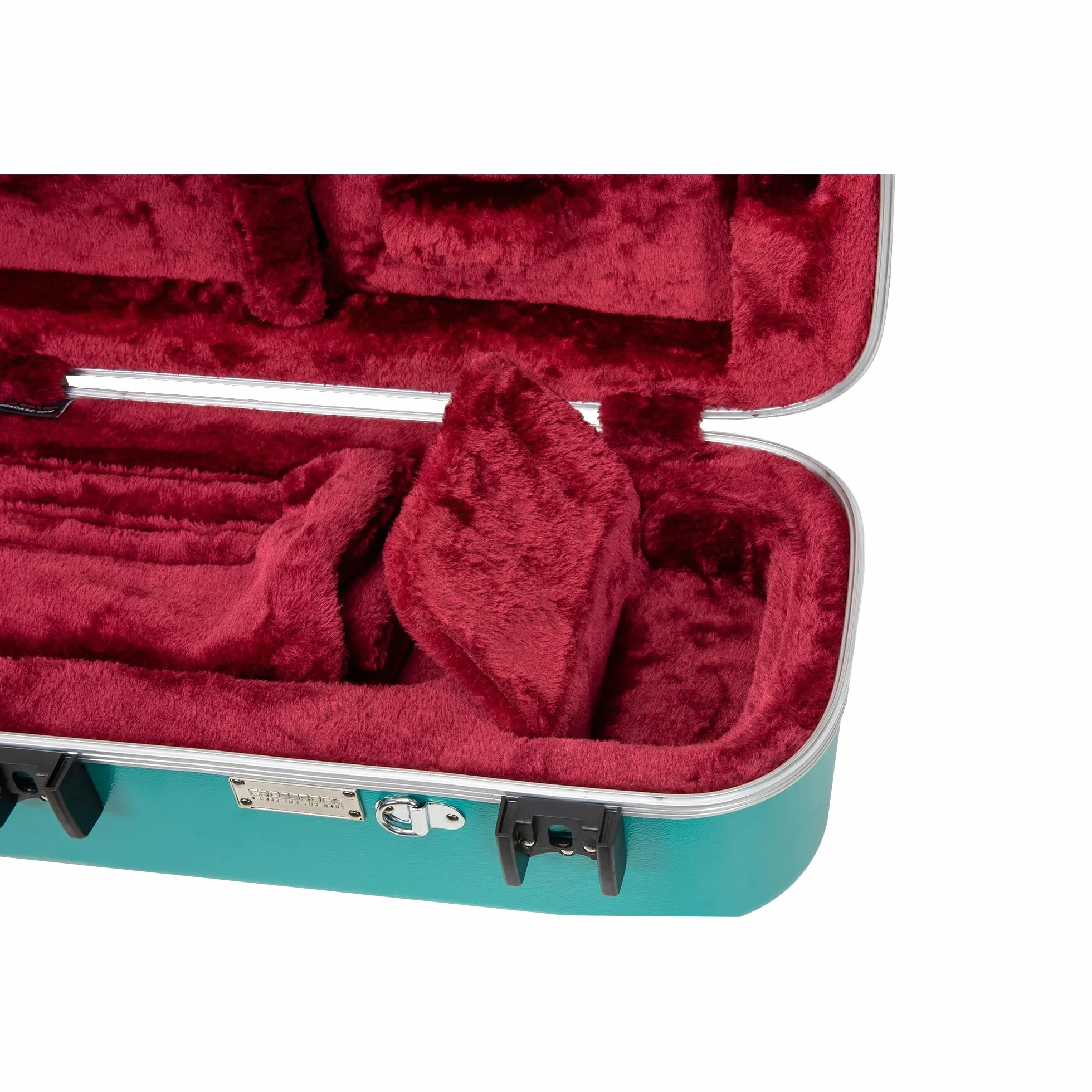 Crossrock Etui na klarnet, twarda powłoka z włókna szklanego, paski plecaka, Miętowo-zielony, Trombone, Puzon
