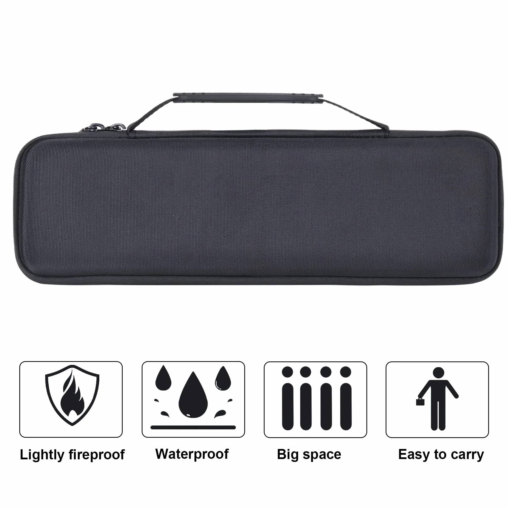 co2CREA Twarde etui podróżne do kontrolera klawiatury AKAI Professional LPD8 USB MIDI, tylko etui
