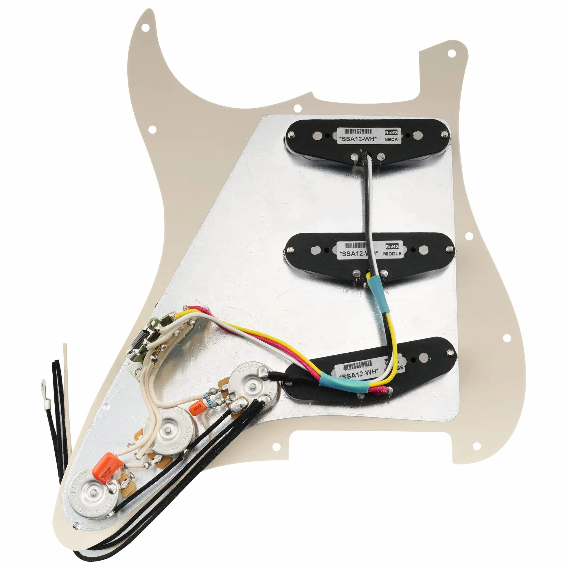 Musiclily Pro Treble Bleed Mod z Japan NISSEI Polypropylen Film/Foil Kondensator i Rezystor do Gitary Elektrycznej Basowej 0,001uF+150K