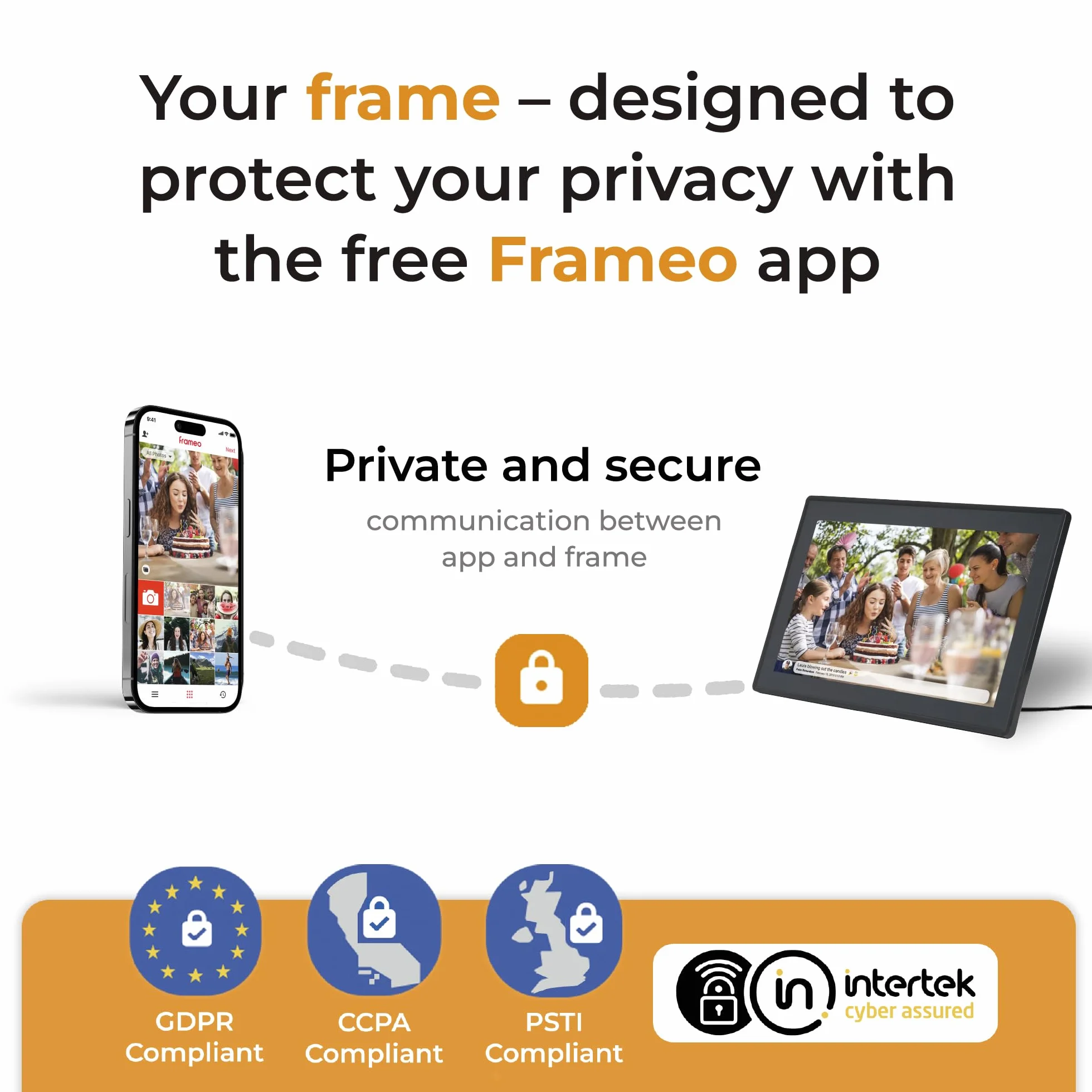 Denver PFF-1515B cyfrowa ramka na zdjęcia Wi-Fi – ekran dotykowy Full HD IPS 15,6", zintegrowane oprogramowanie FRAMEO, bezprzewodowe udostępnianie, automatyczne wyłączanie nocne, pamięć 16 GB, czarna