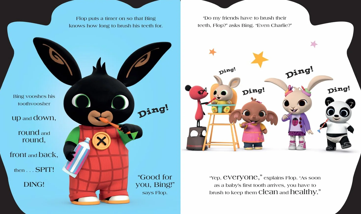 Brush with Bing!: Teach children about toothbrushing with Bing in this fantastic shaped board book!