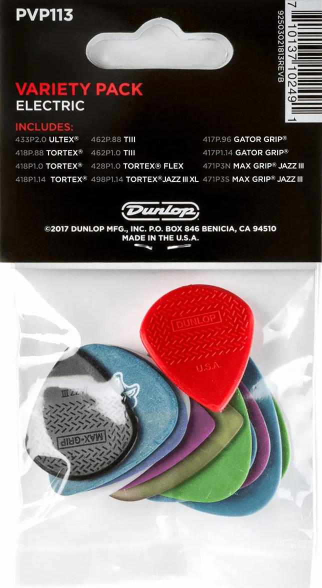 Dunlop PVP 113 Electric Pick Variety Pack - Zestaw kostek