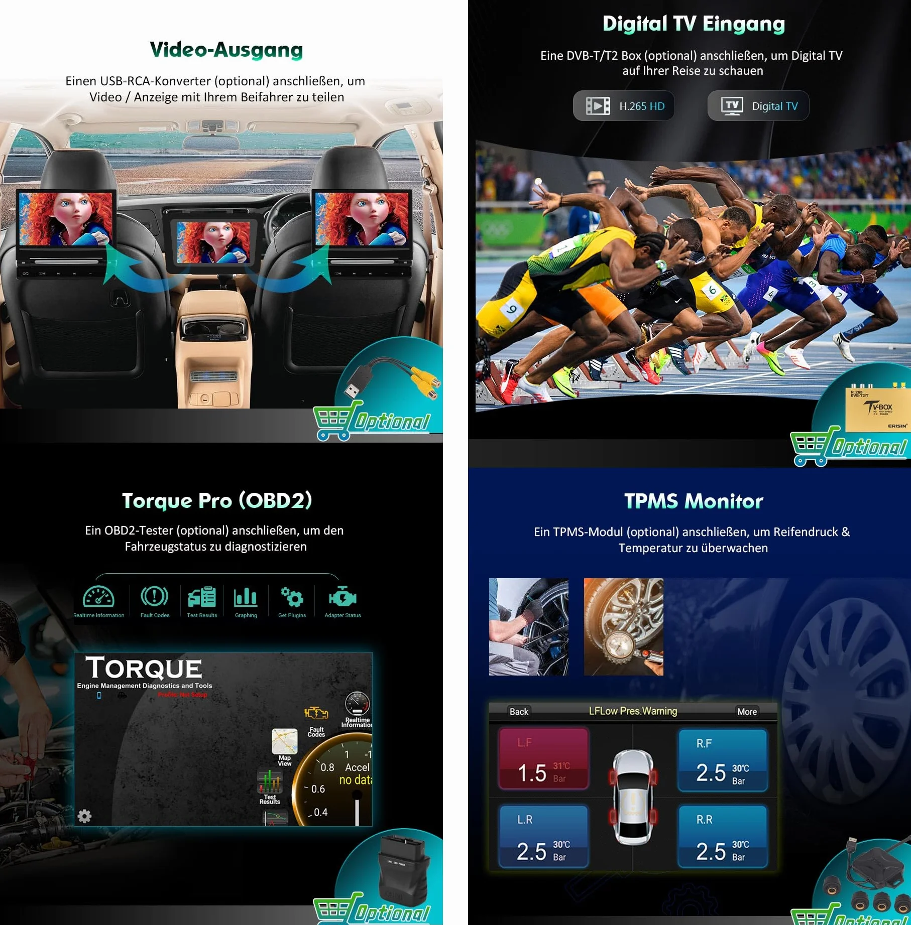 Erisin radio samochodowe 7" 8-rdzeniowe 4GB+64GB z systemem Android 14, Bluetooth, GPS, nawigacja do Mercedesa Klasa A W169, Klasa B W245, Viano, Vito, Sprinter, VW Crafter, Canbus, CarPlay, Android