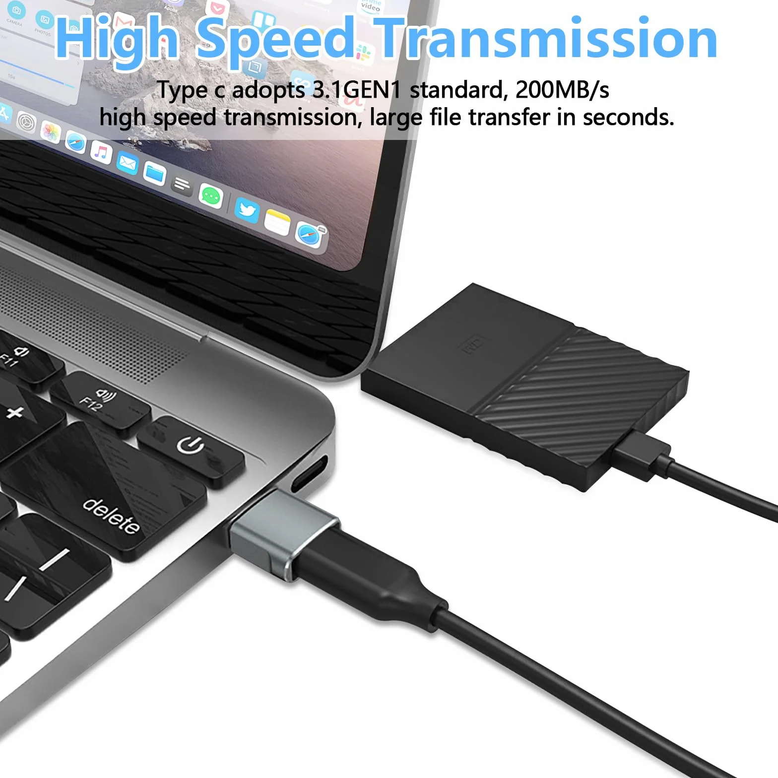Oliveria Adapter USB A na USB C, do iPhone'a 15, MacBook Pro 2022/2021/2020