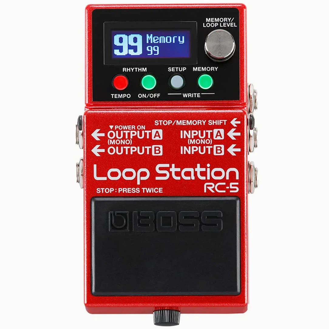 Boss RC-5 Loop Station urządzenie do efektów + keepdrum 9 V zasilacz sieciowy