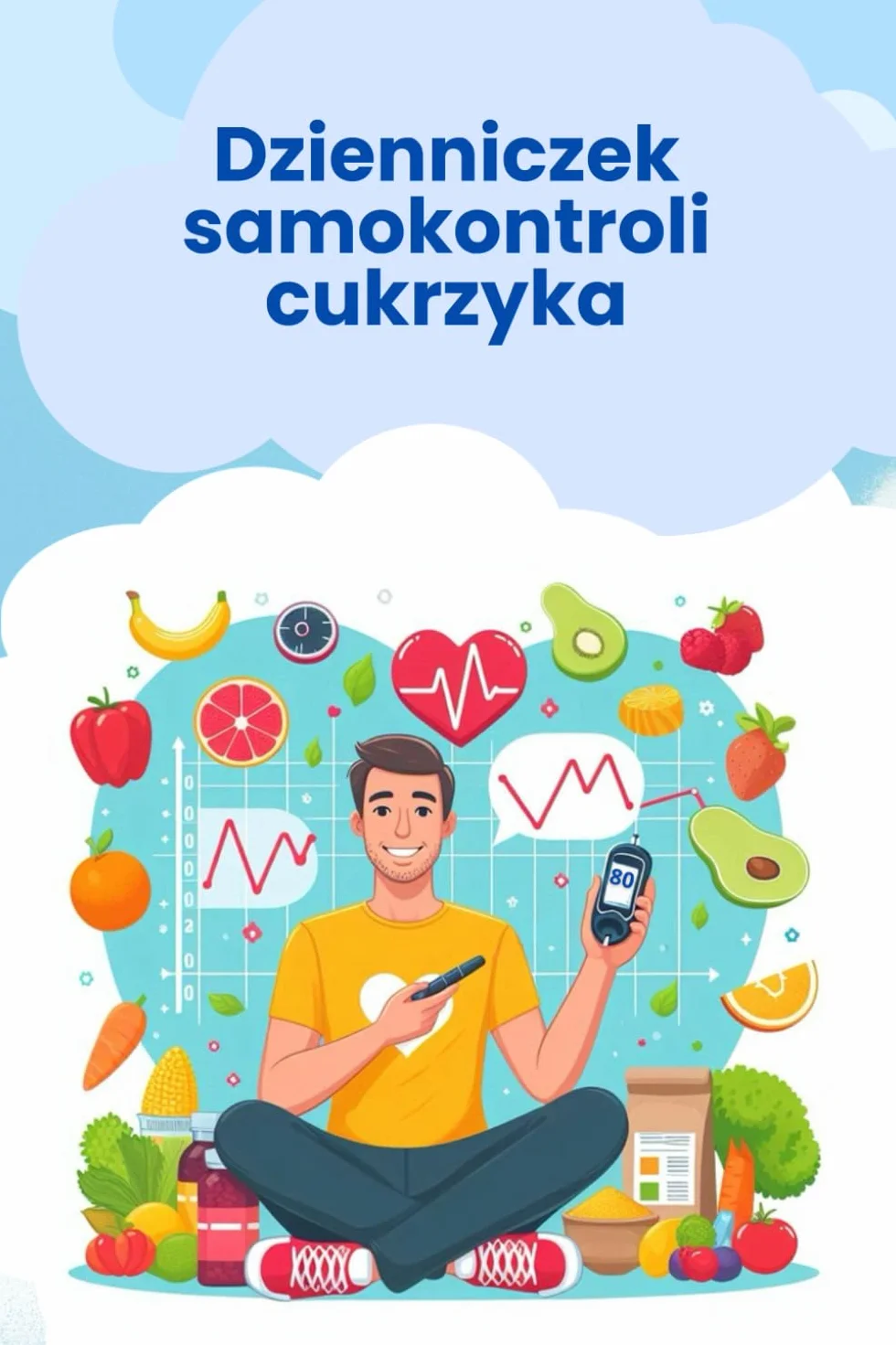 Dzienniczek samokontroli cukrzyka: Dziennik do codziennego monitorowania poziomu cukru dla skutecznej kontroli cukrzycy