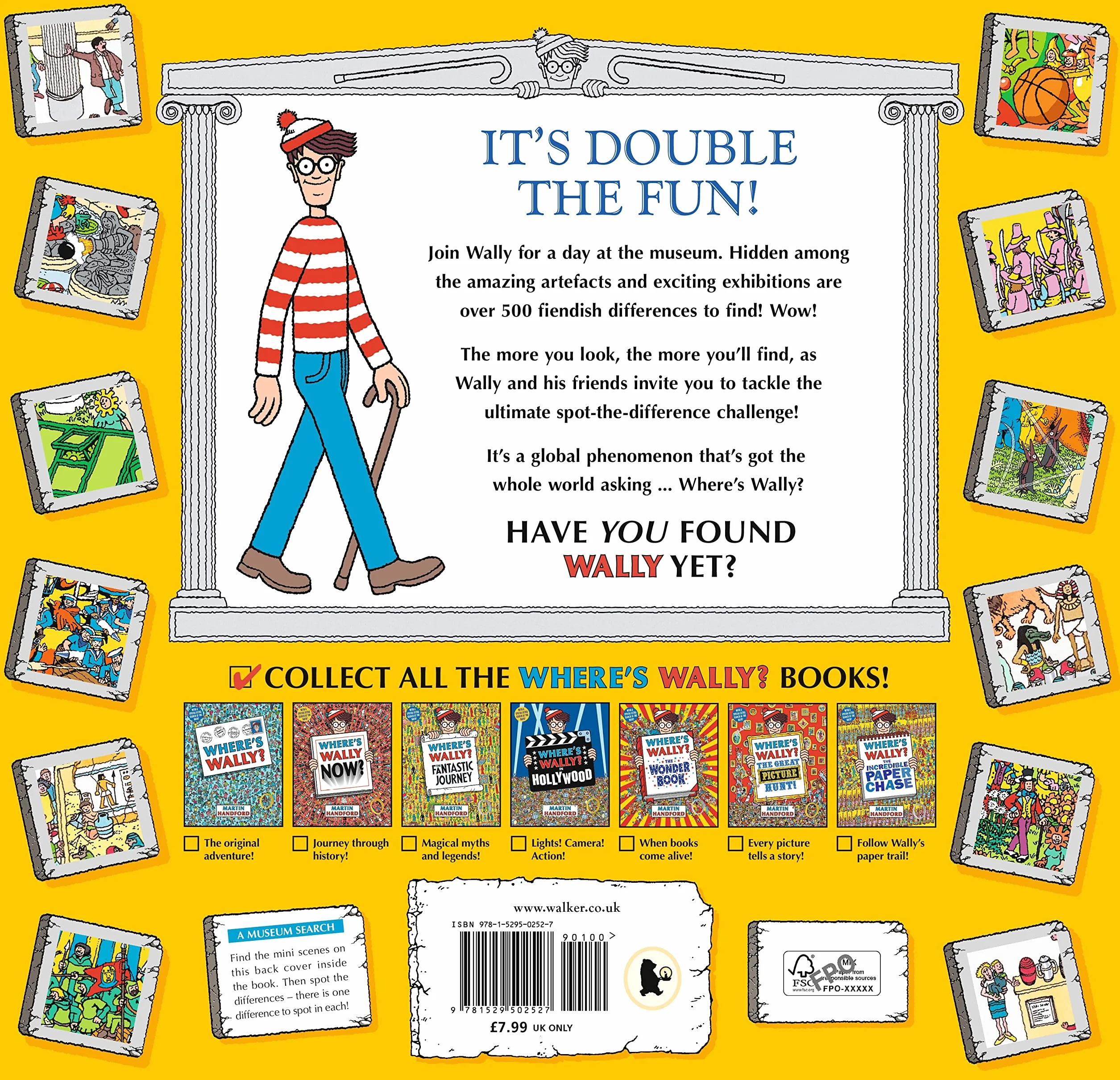 Where's Wally? Double Trouble at the Museum: The Ultimate Spot-the-Difference Book!: Over 500 Differences to Spot!