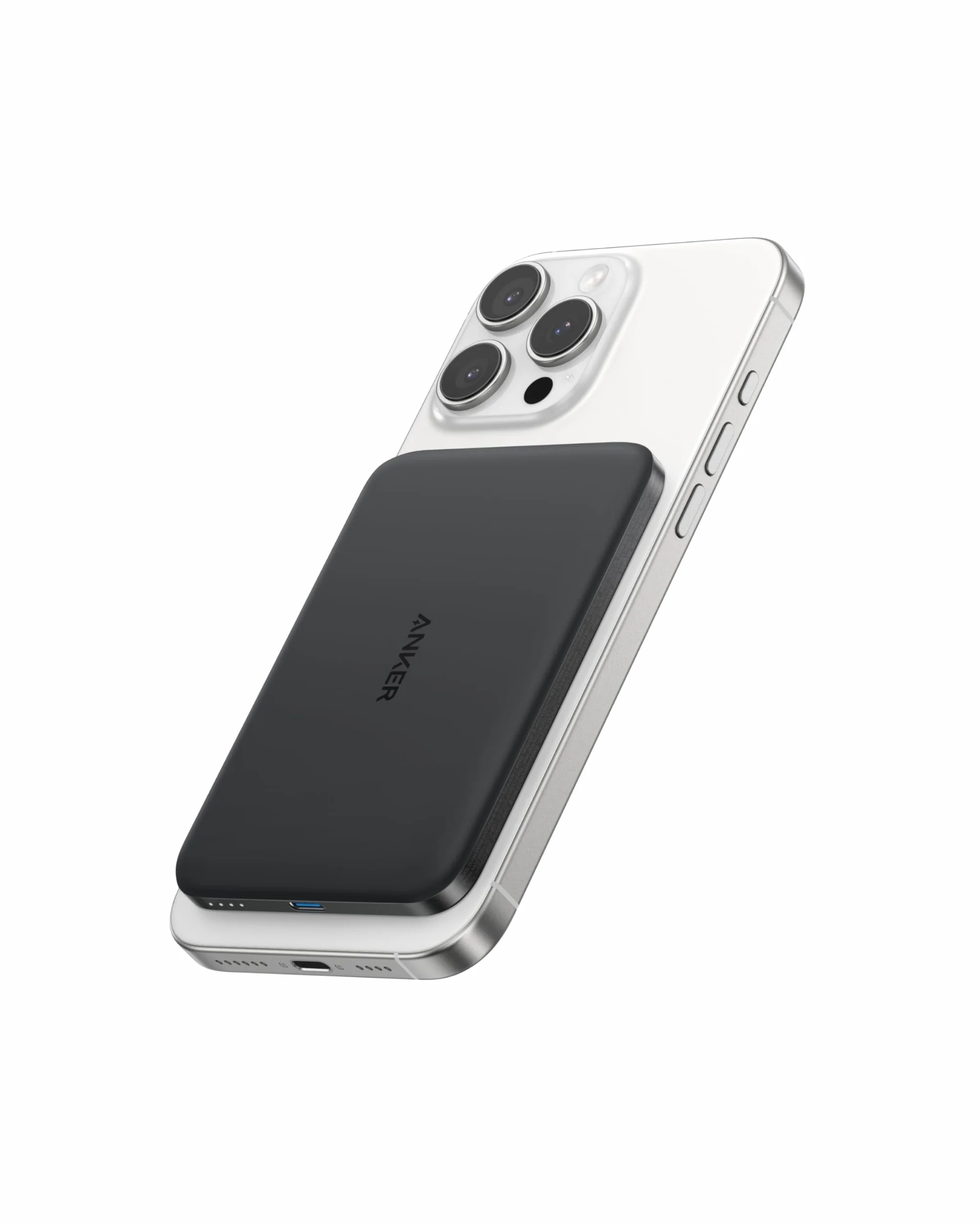 Powerbank Nano firmy Anker, super cienki, 5 000 mAh magnetyczna bateria, ultra szybka kompatybilna z MagSafe ładowarka przenośna 15 W z certyfikatem Qi2, ergonomiczny styl, tylko dla serii iPhone17/16