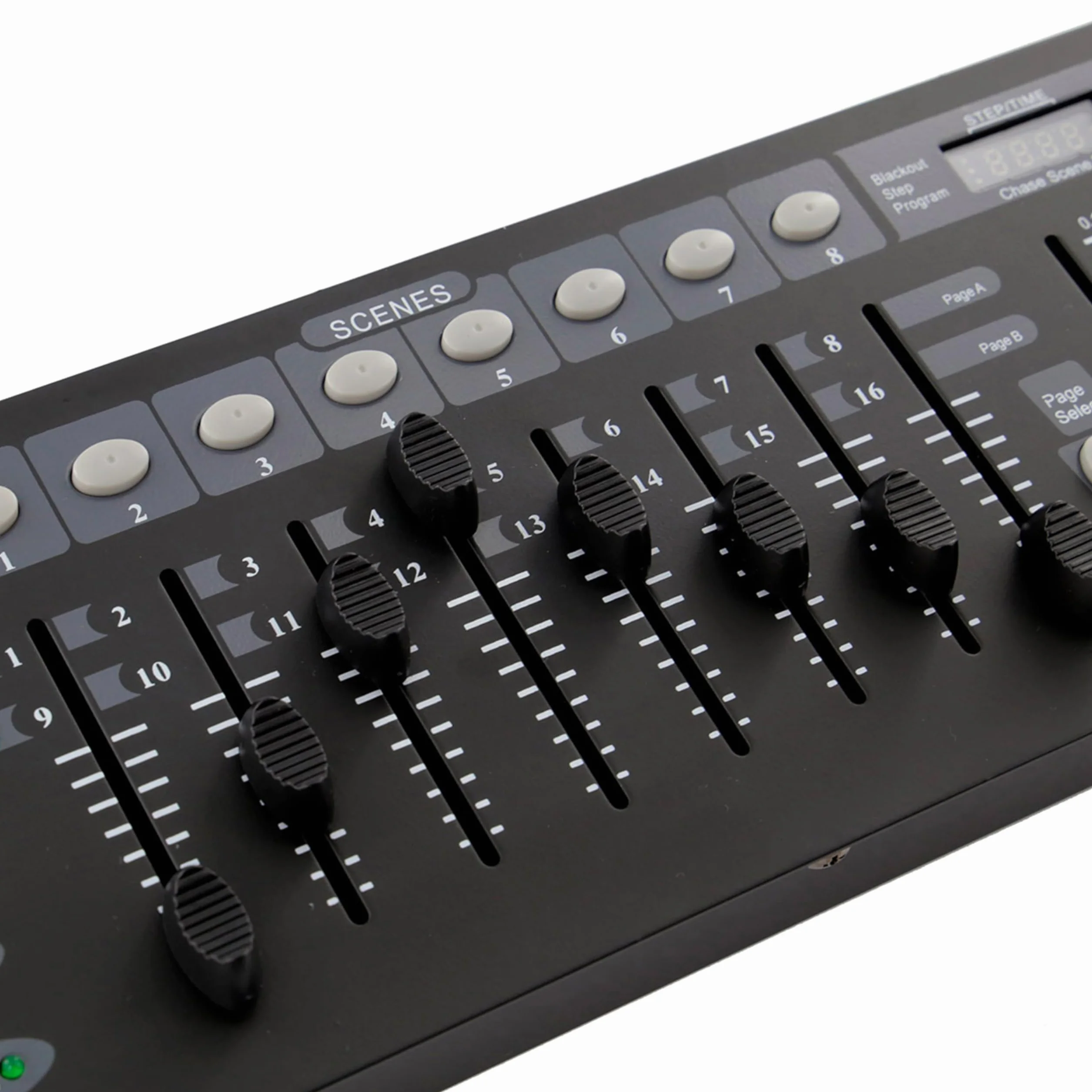 BoomToneDJ DMX 192 mk2 DMX 512 profesjonalny kontroler konsoli 192 kanały. 23 banki z 8 programowalnymi scenami. Sterowanie oświetleniem do gier. 8 tłumików Efekty DJ Disco Light Oświetlenie sceniczne