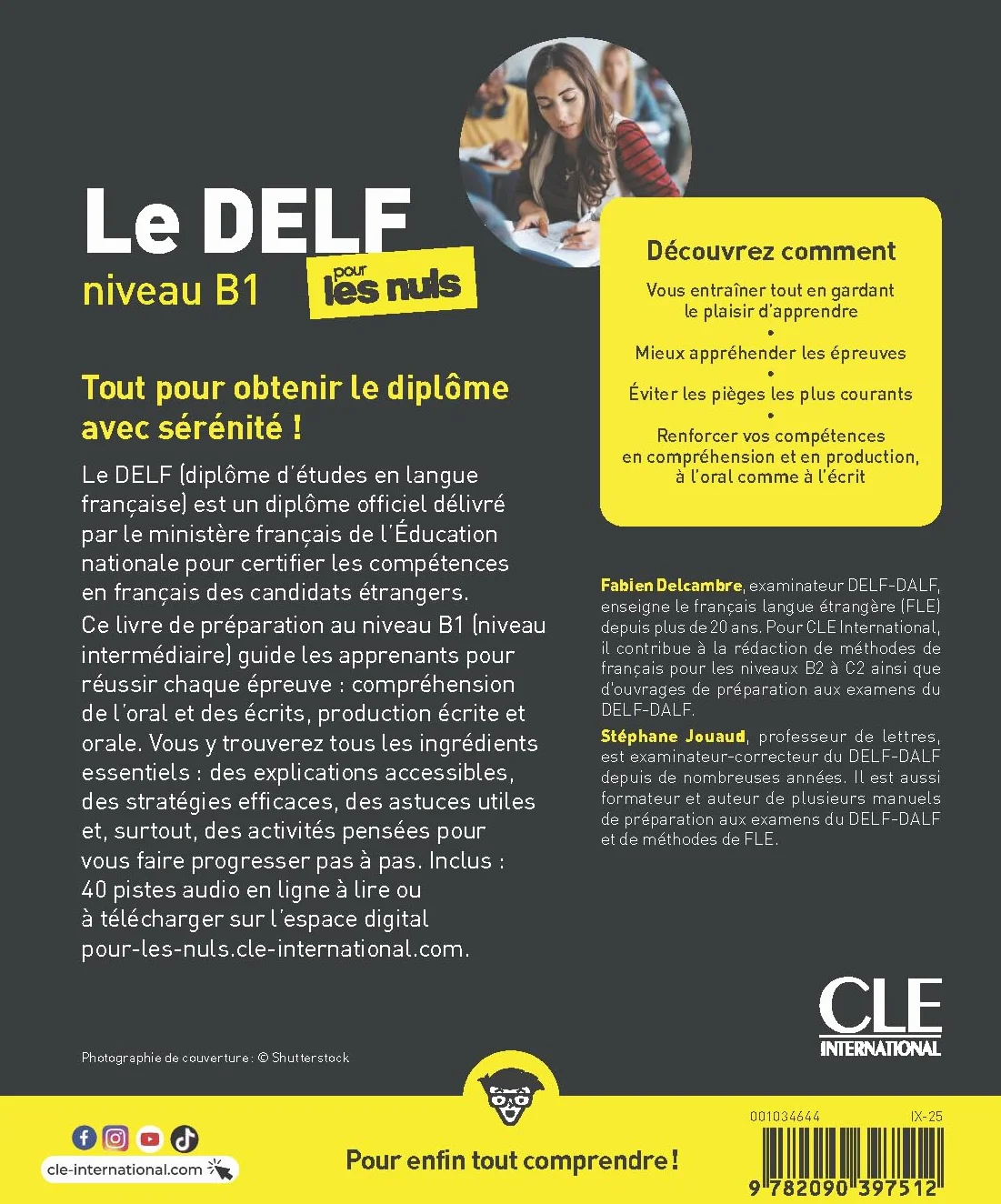 Le Delf pour les nuls - Niveau B1 - Livre + Audio téléchargeable en ligne