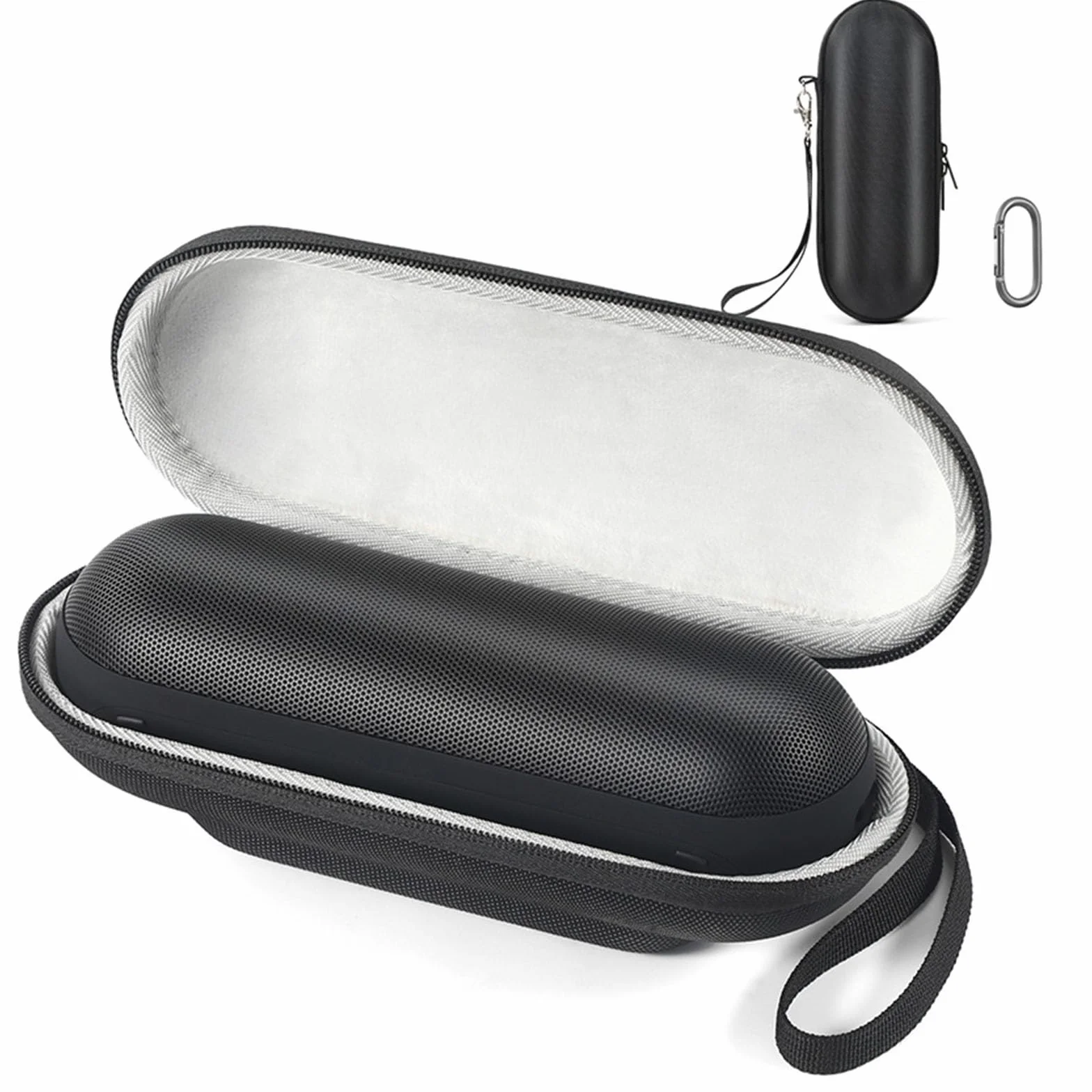 HUAYUWA Twardy futerał podróżny kompatybilny z Beats Pill, przenośny bezprzewodowy głośnik akcesoria organizer etui ochronne torba do przechowywania (tylko etui)