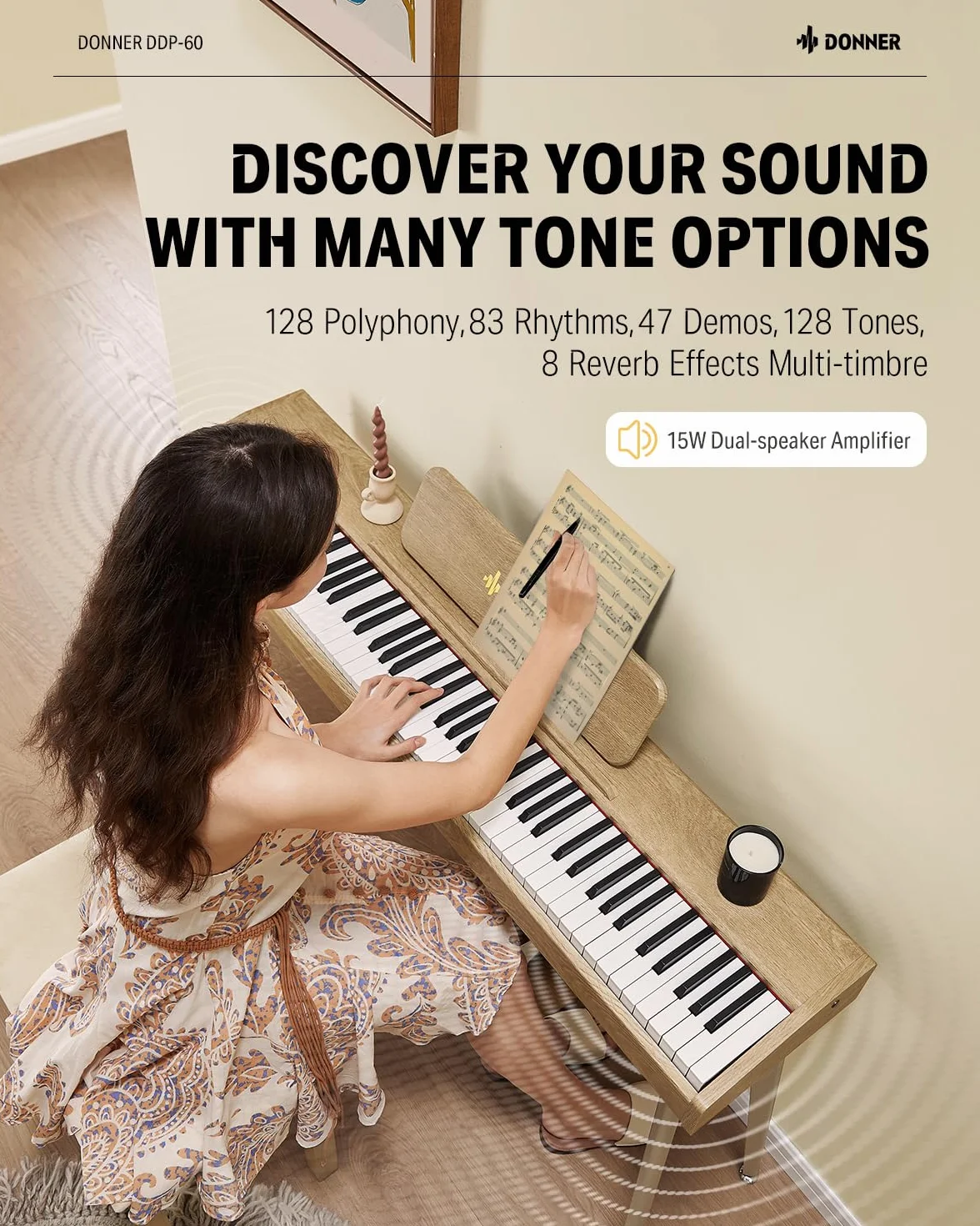 DONNER Pianino cyfrowe DDP-60