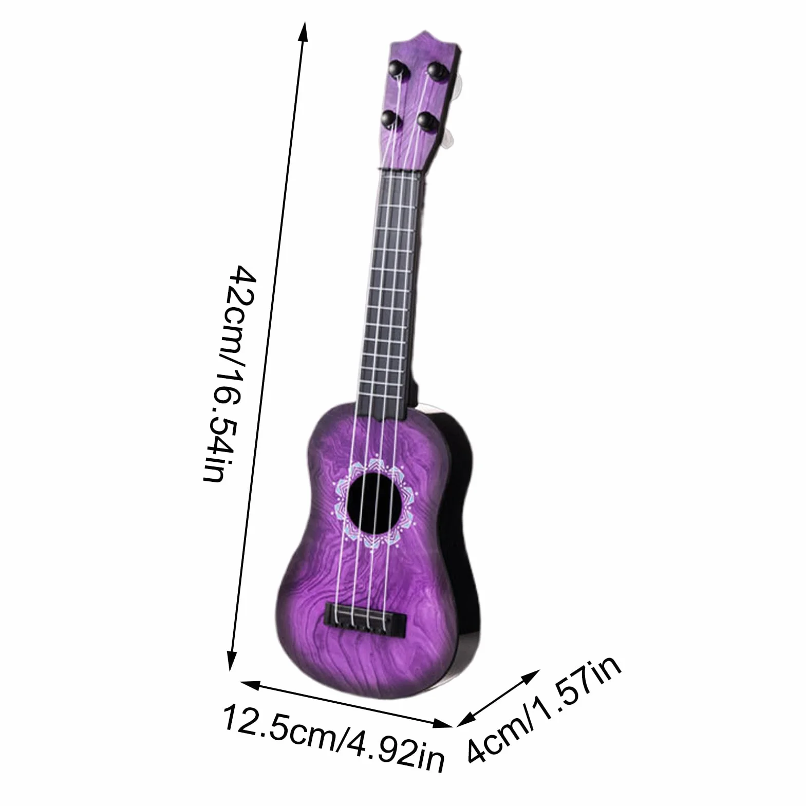 Ukulele dla dzieci, 4-strunowy instrument muzyczny, ukulele edukacyjne dla dzieci z ciałem, ukulele dla dzieci z gładkimi strunami, instrumenty muzyczne, do przedszkola, klasy