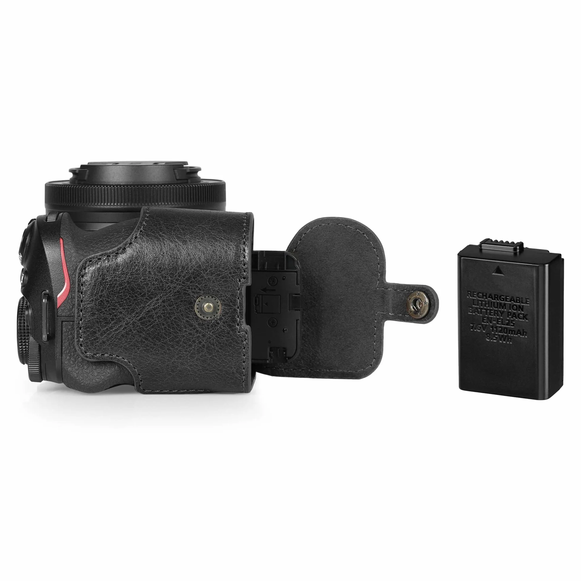MegaGear Ever Ready etui na aparat z prawdziwej skóry, kompatybilne z Nikon Z30