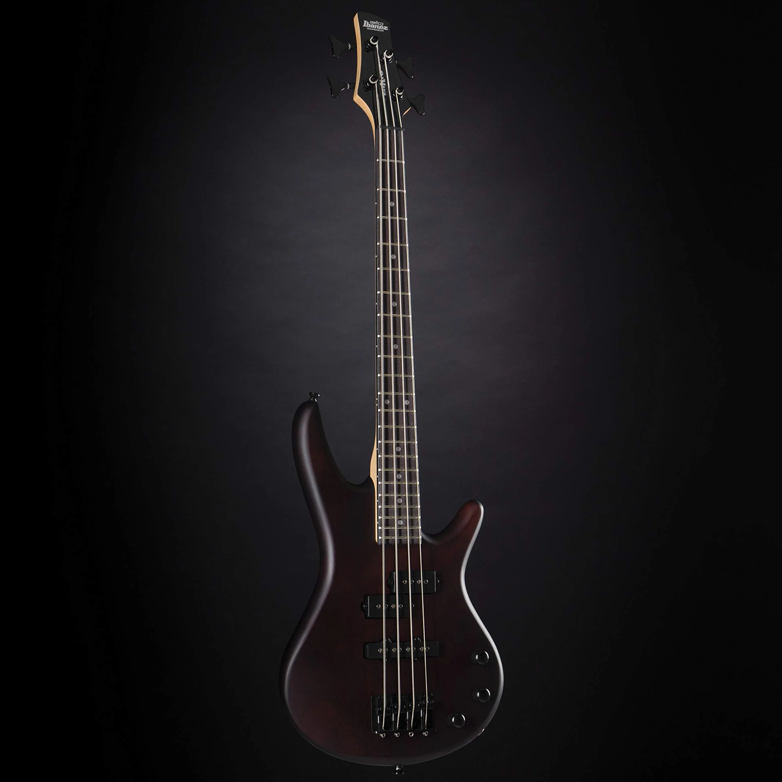 Ibanez GSRM20 GIO Series MiKro krótka skala elektryczna gitara basowa - orzechowe płaskie wykończenie, 3/4