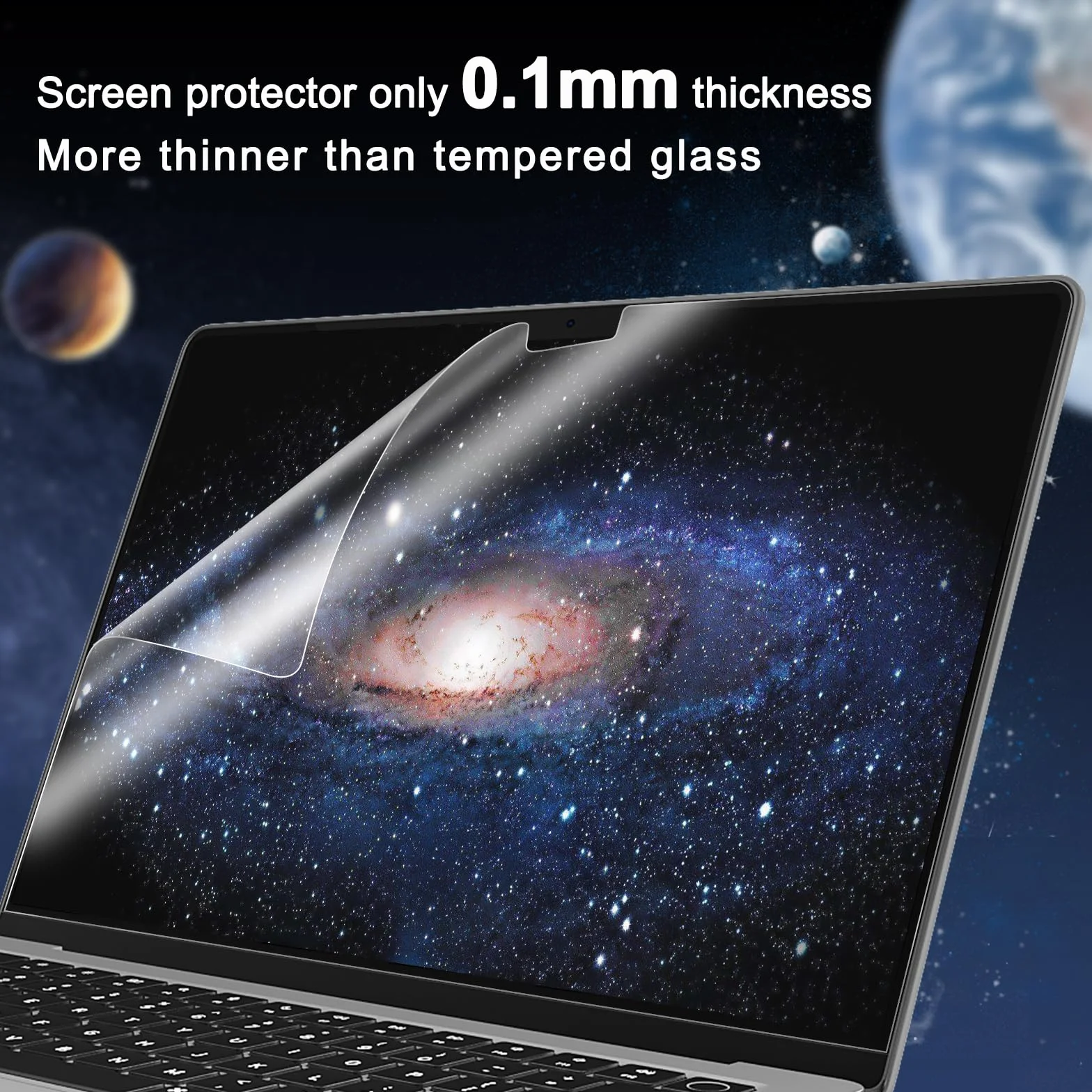 Matowa osłona ekranu do 2025 MacBook Pro 35.6 cm M5 Chip A3434, matowy, odporny na zarysowania filtr 5H, ochraniacz na laptopa, akcesoria (2 szt.)