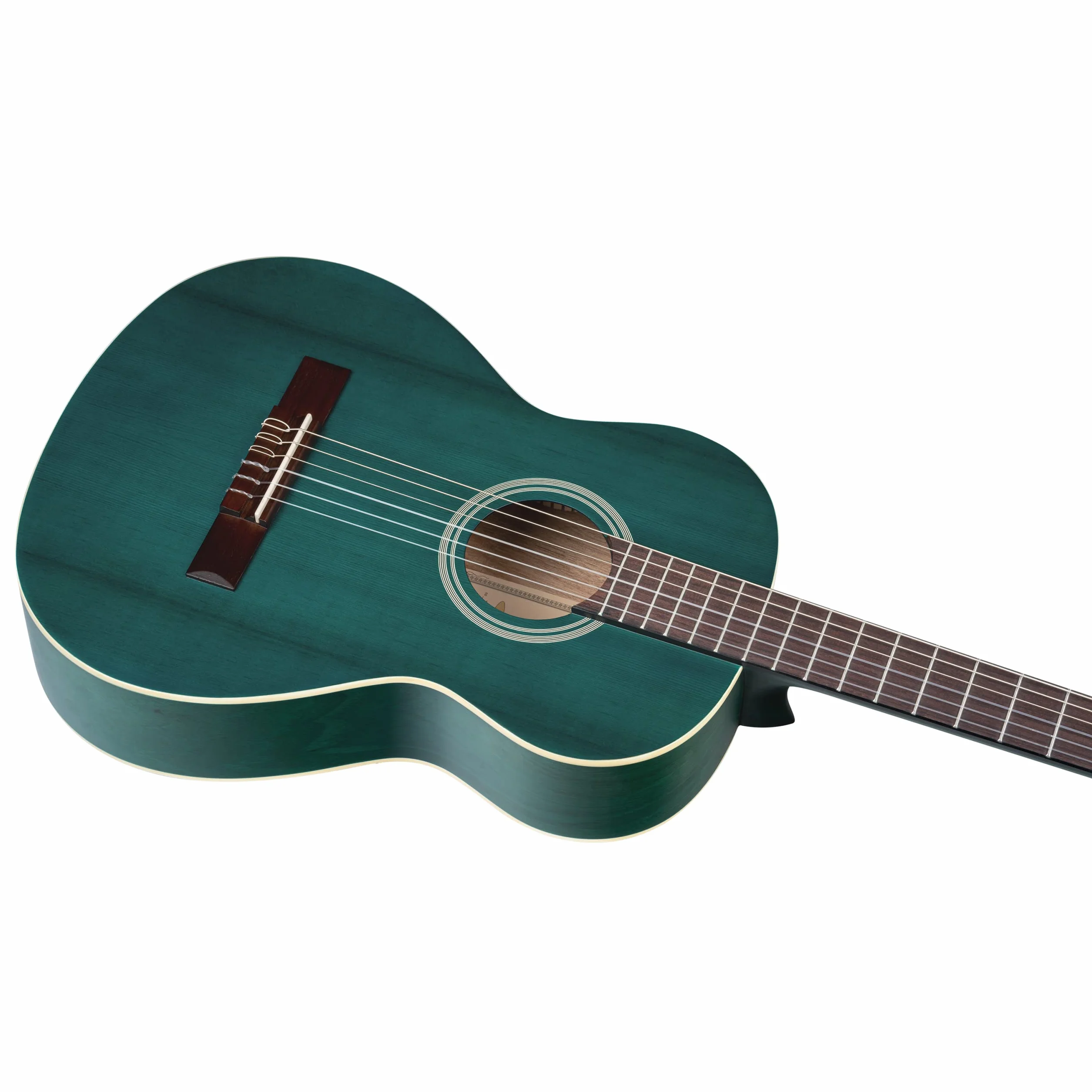 Ortega Guitars 3/4 Classical Guitar – Seria Student – Świerk/Katalpa, Kolor Niebieski (RST5M-3/4OC)