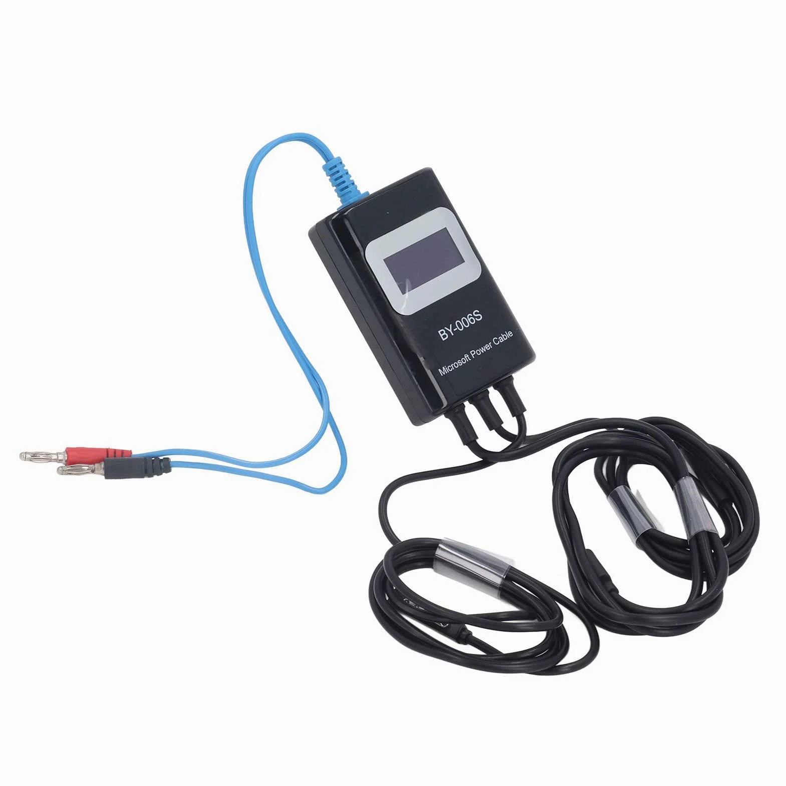 Yosoo Health Gear Kabel Rozruchowy z Tworzywa ABS PU, Czerwona miedź Kabel Sterujący Rozruchem z Wyświetlaczem LED Wyjście 2 do 3 urządzeń Wykrywanie Usterek Płyty Głównej w Celu Naprawy Tabletów