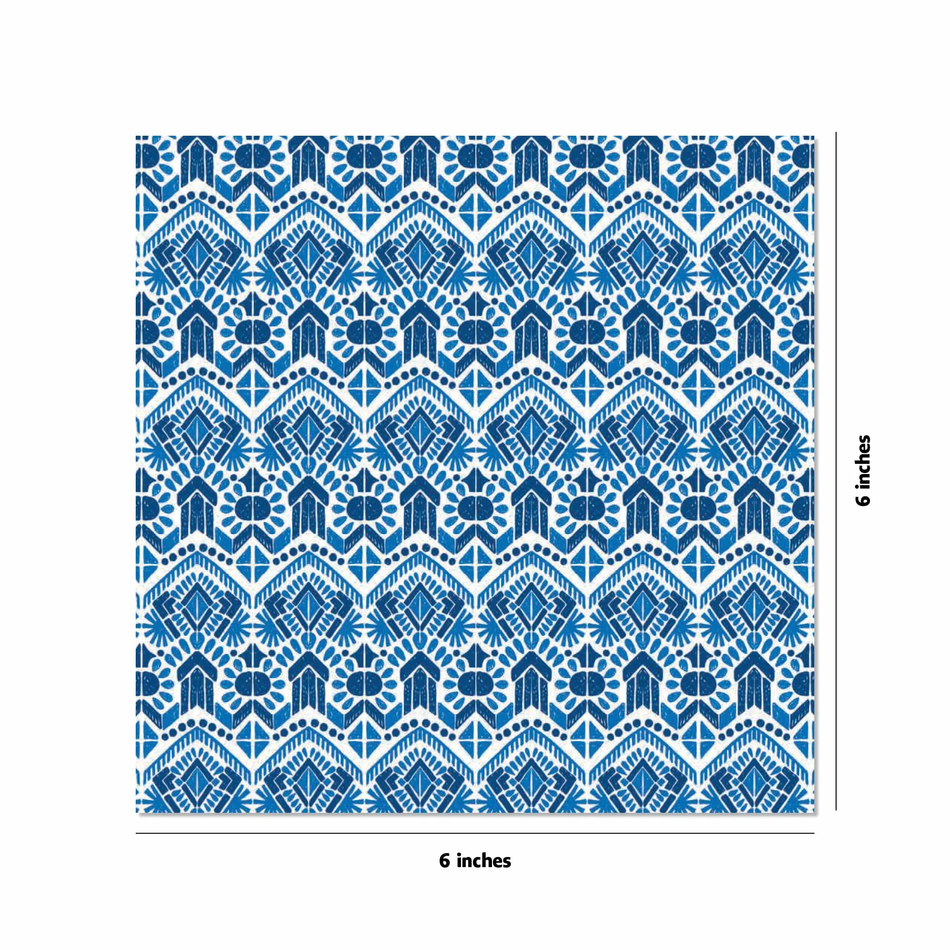 Origami Paper 200 Sheets Blue and White Patterns 6" (15 CM): High-Quality Double Sided Origami Sheets Printed with 12 Different Designs (Instructions for 6 Projects Included)