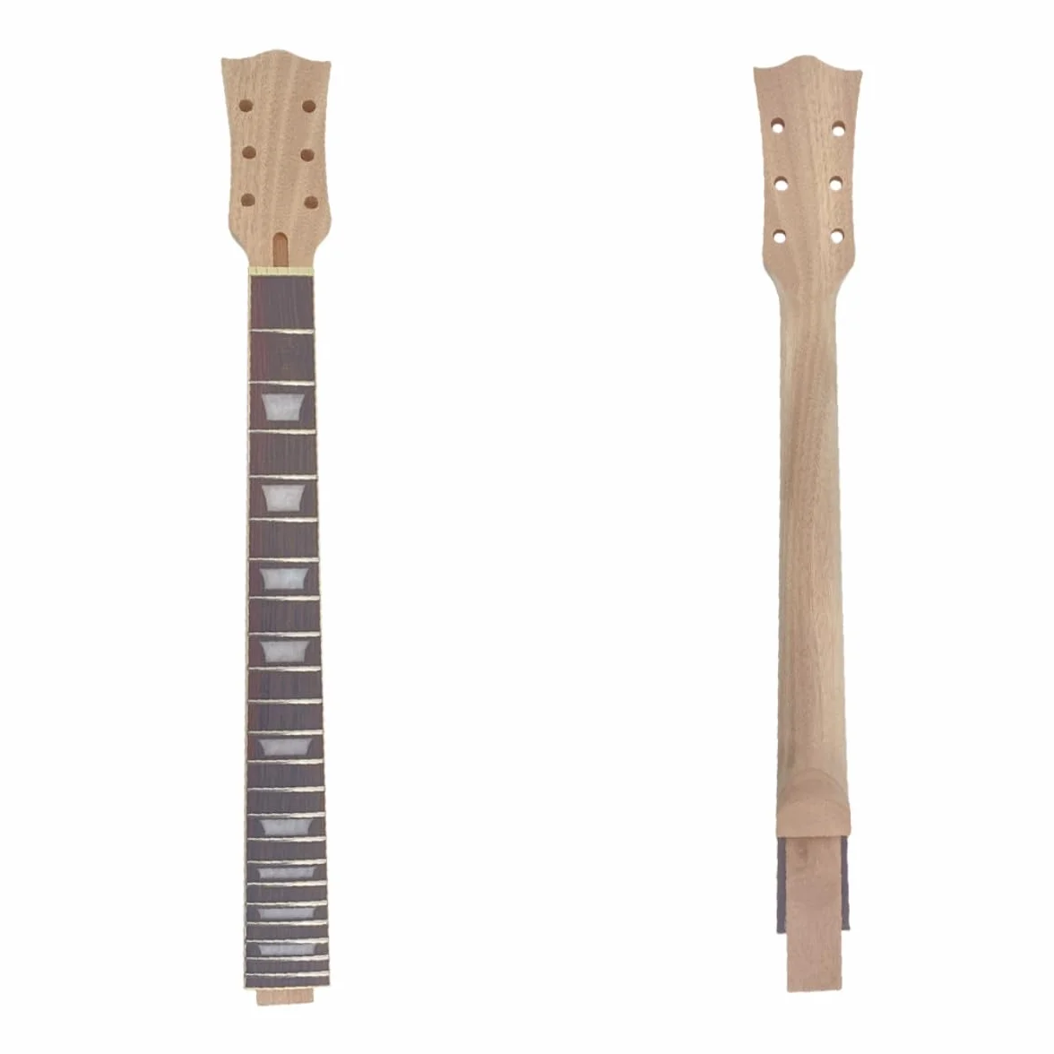 Yinfente Rękojeść do gitary 22 progi 62,9 cm z drewna mahoniowego i palisandrowego