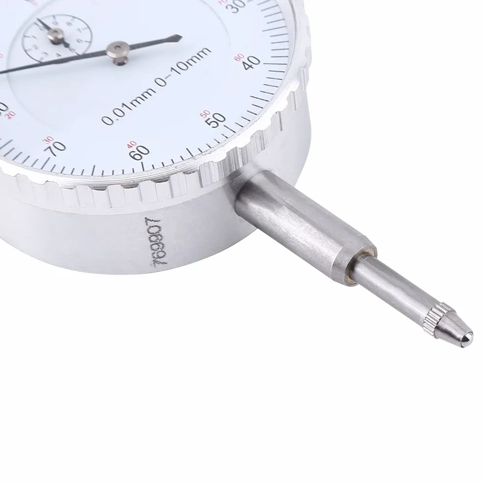 Precyzyjny czujnik zegarowy z zębatką i zębnikiem ze stali nierdzewnej z czujnikiem zegarowym 0-10 mm z dokładnością 0,01 mm