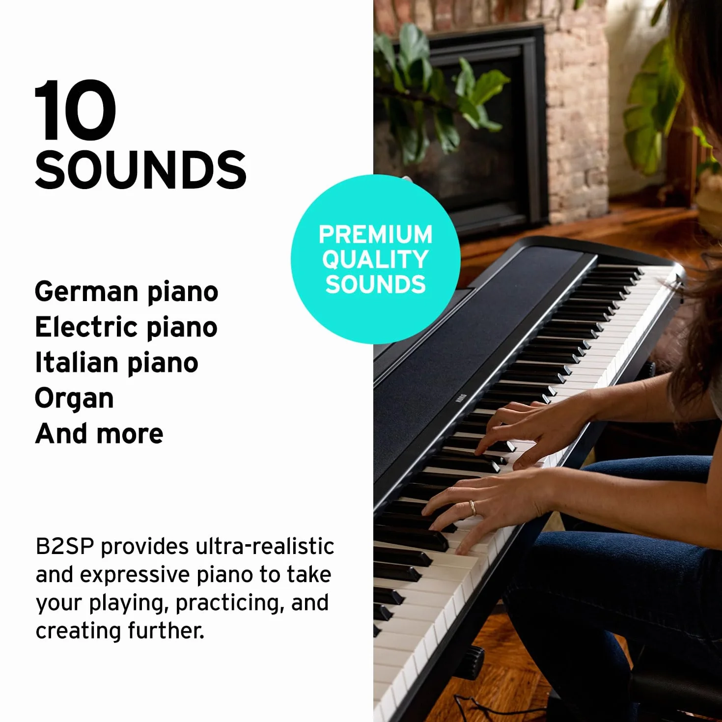 Korg B2-88 ważonych klawiszy pianina cyfrowego - Czarny