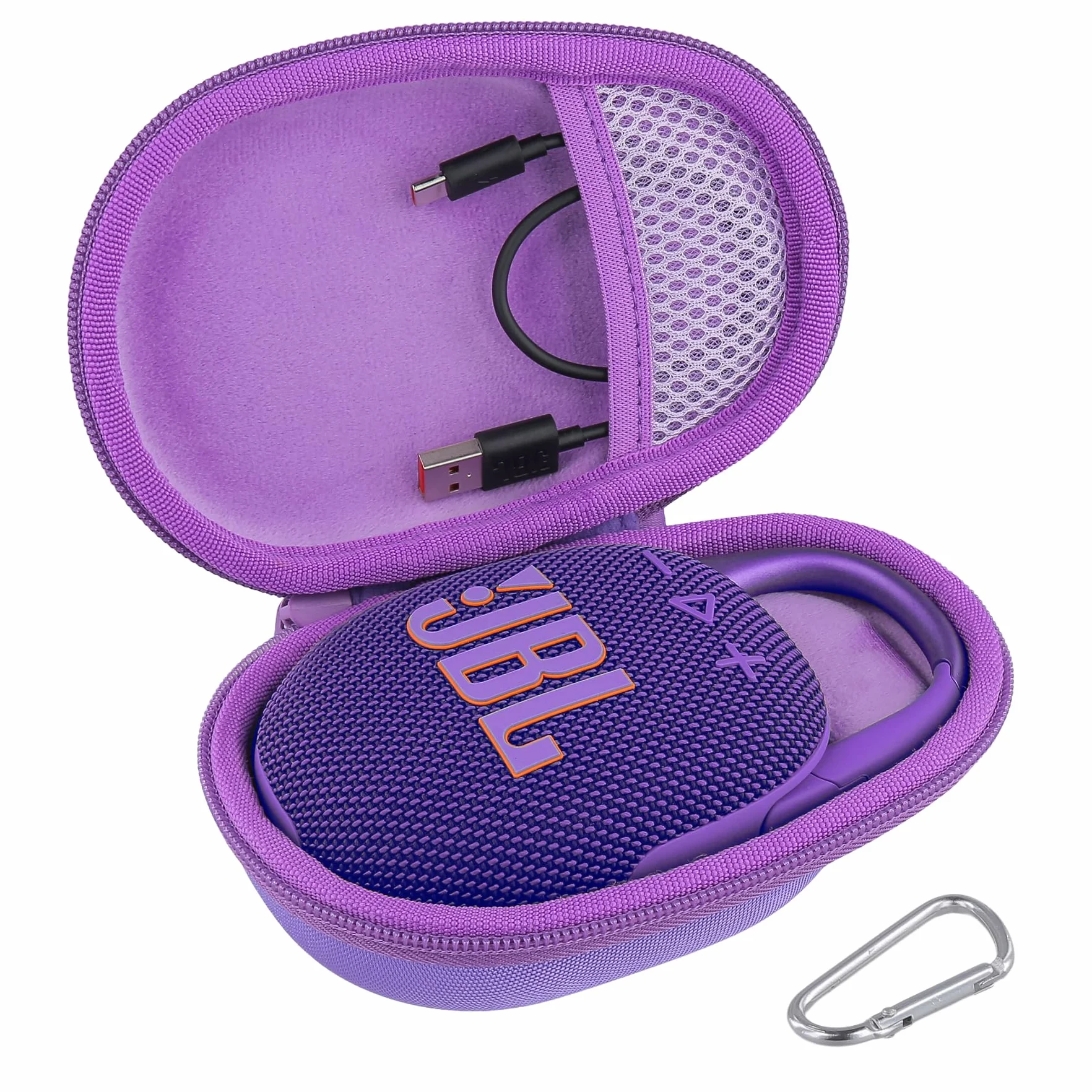 co2CREA Twarde etui podróżne do JBL CLIP 5 przenośny wodoodporny głośnik Bluetooth Pro Dźwięk, tylko obudowa