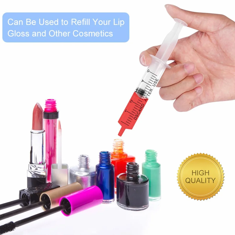 OFFCUP Plastikowe strzykawki, 10 sztuk jednorazowych strzykavek 5 ml, strzykawka do karmienia, plastikowa tubka, do karmienia małych zwierząt domowych, oleju silnikowego lub płynu hamulcowego [nie do