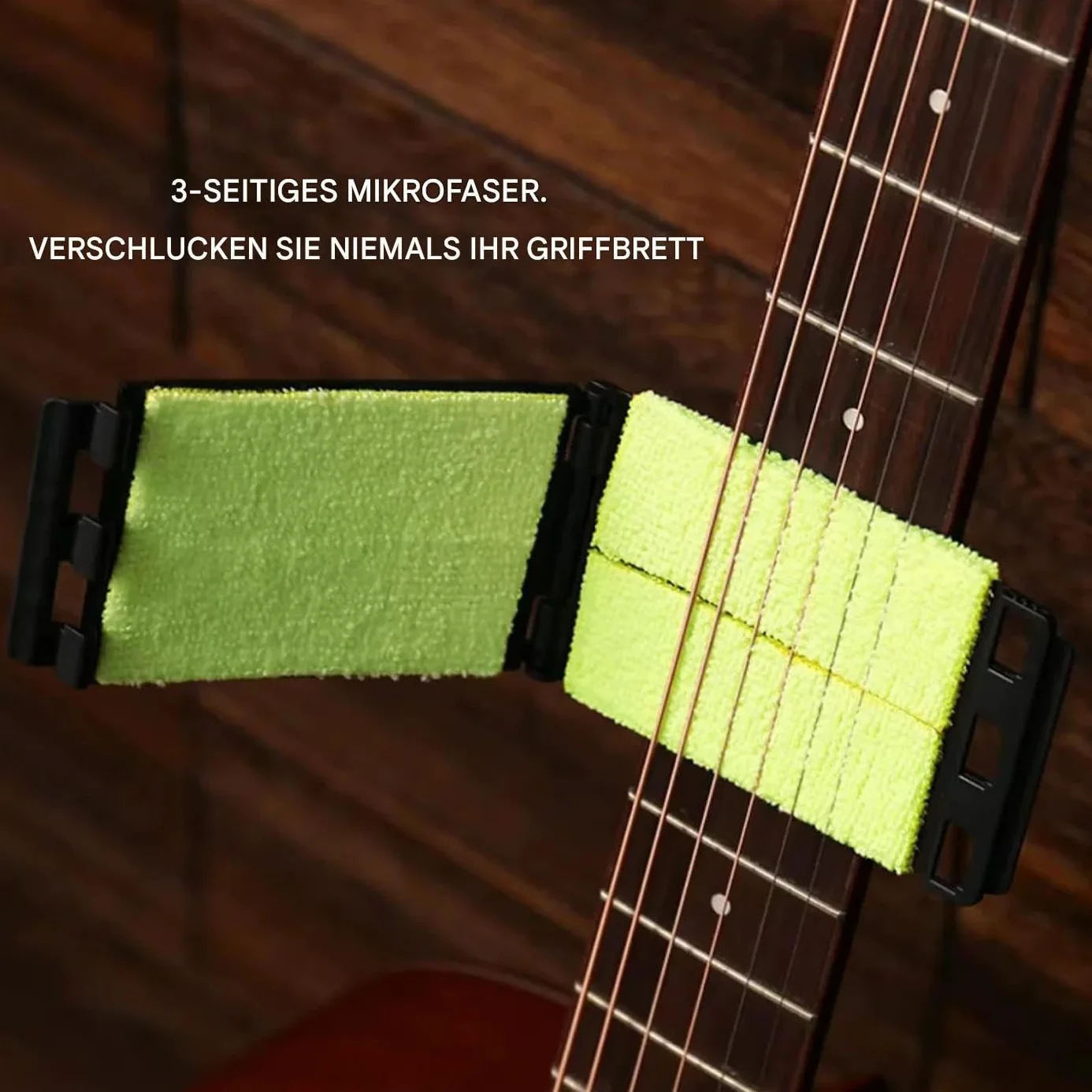 Środek do czyszczenia strun gitarowych – ściereczka do pielęgnacji instrumentów, szczotka do czyszczenia strun gitarowych, dla początkujących, muzyków, ukulele, basów, skrzypiec, mandoliny