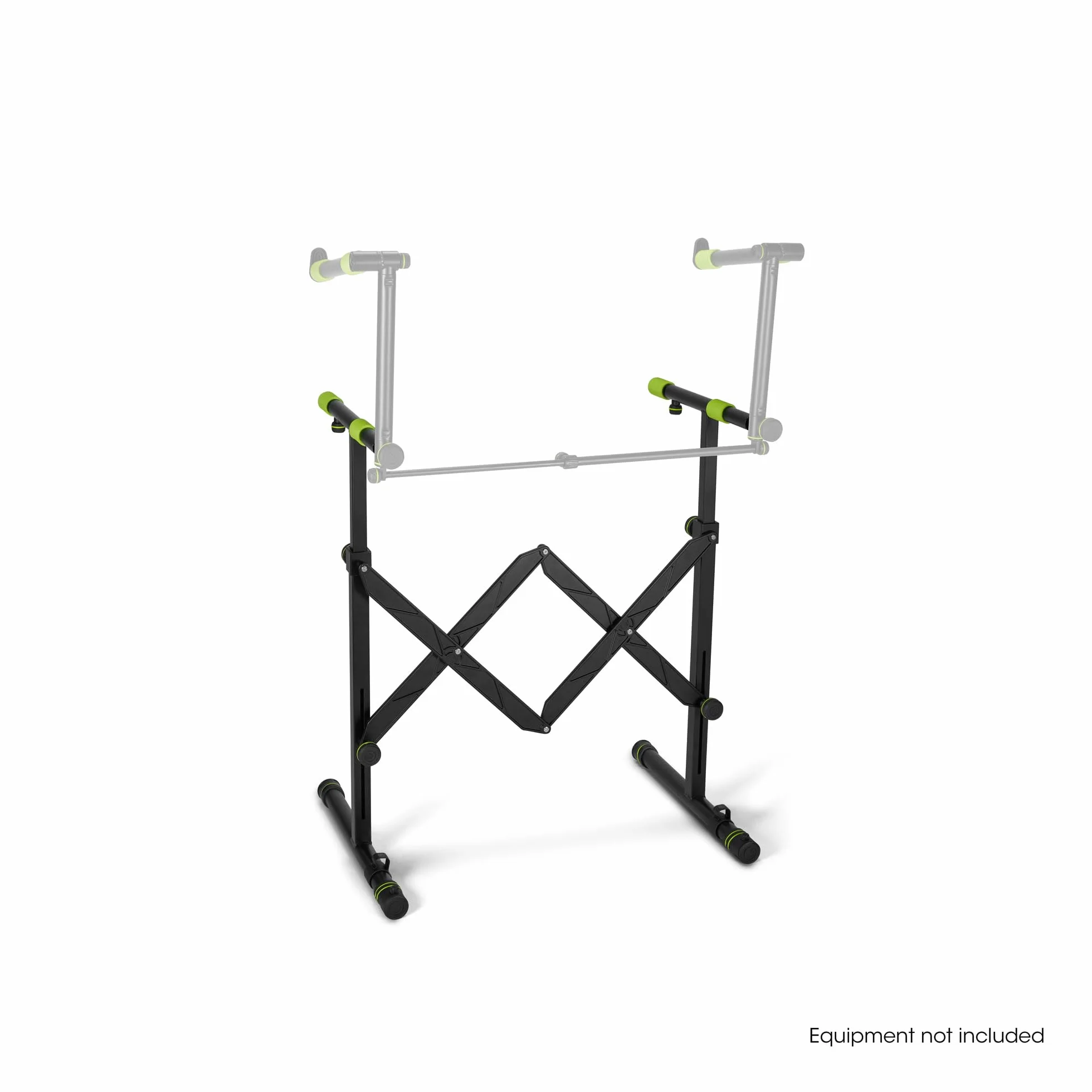 Gravity KS AKS 01 B składany stojak na keyboard z mechanizmem nożycowym, obciążenie do 50 kg, czarny