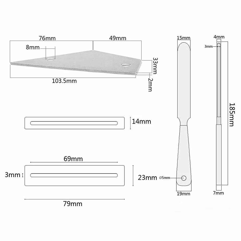 Alnicov Zestaw narzędzi do naprawy gitary Luthier Tool Kit – stal szlachetna gitara fret + fret rocker level + osłona gryfu