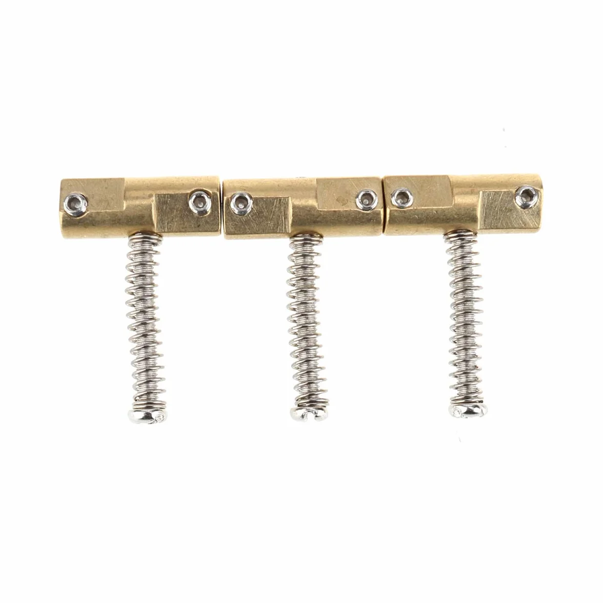 Wilkinson WTB 10,8mm Vintage Kompensowane Tele Mosiężne Siodełka Mostka do Gitary Elektrycznej Fender Telecaster, Złoty (3 szt.)