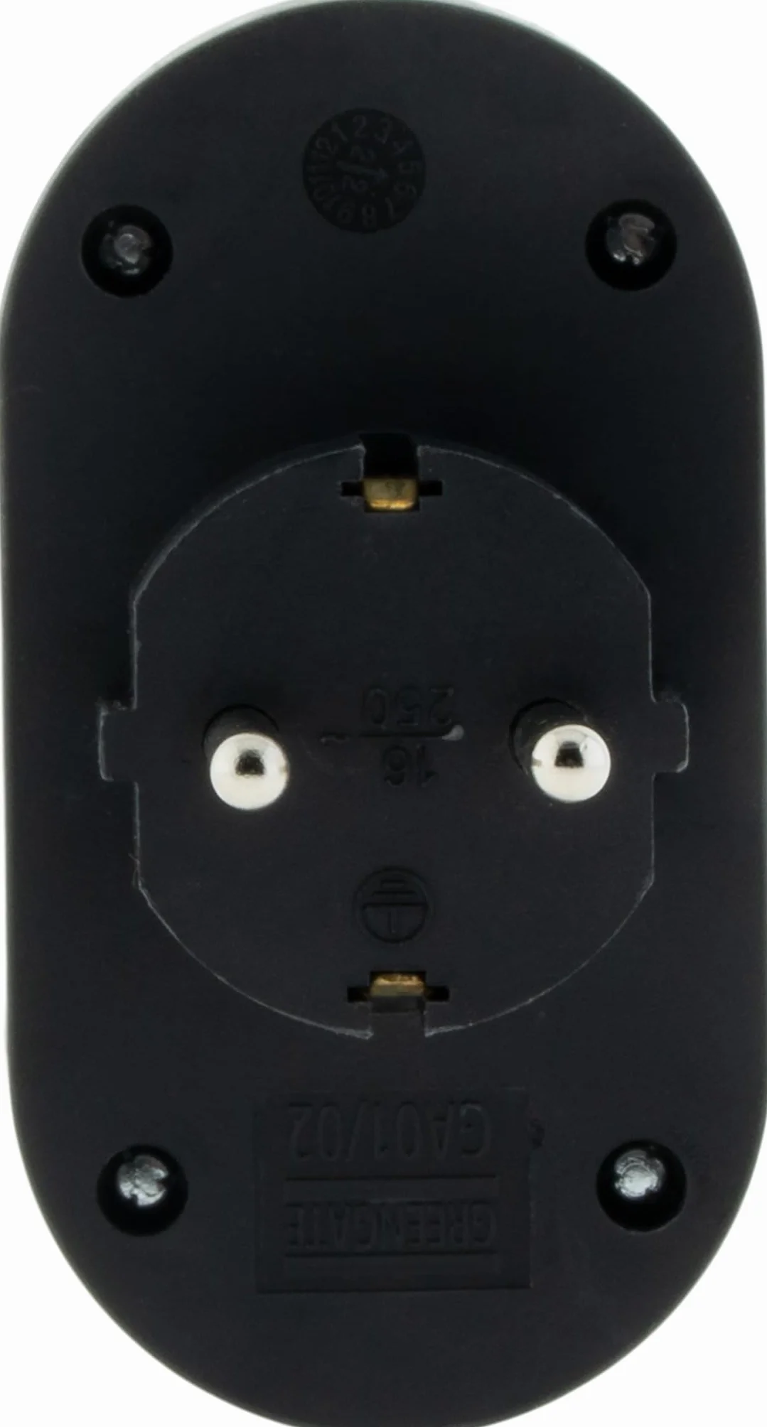 Zenitech, gniazdo Biplite, model Schuko, 16A, idealne do urządzeń elektrycznych, nowoczesny i elegancki design, idealne do domu lub biura - 16A - Czarny - 2 gniazda
