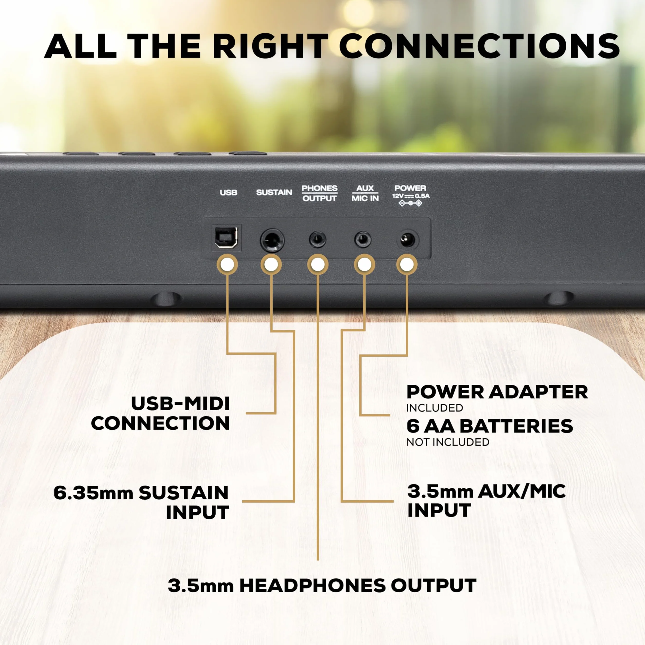 Alesis 88-klawiszowe pianino z 480 brzmieniami, głośnikami, USB MIDI, stojakiem na nuty/tablet, zasilaczem i lekcjami