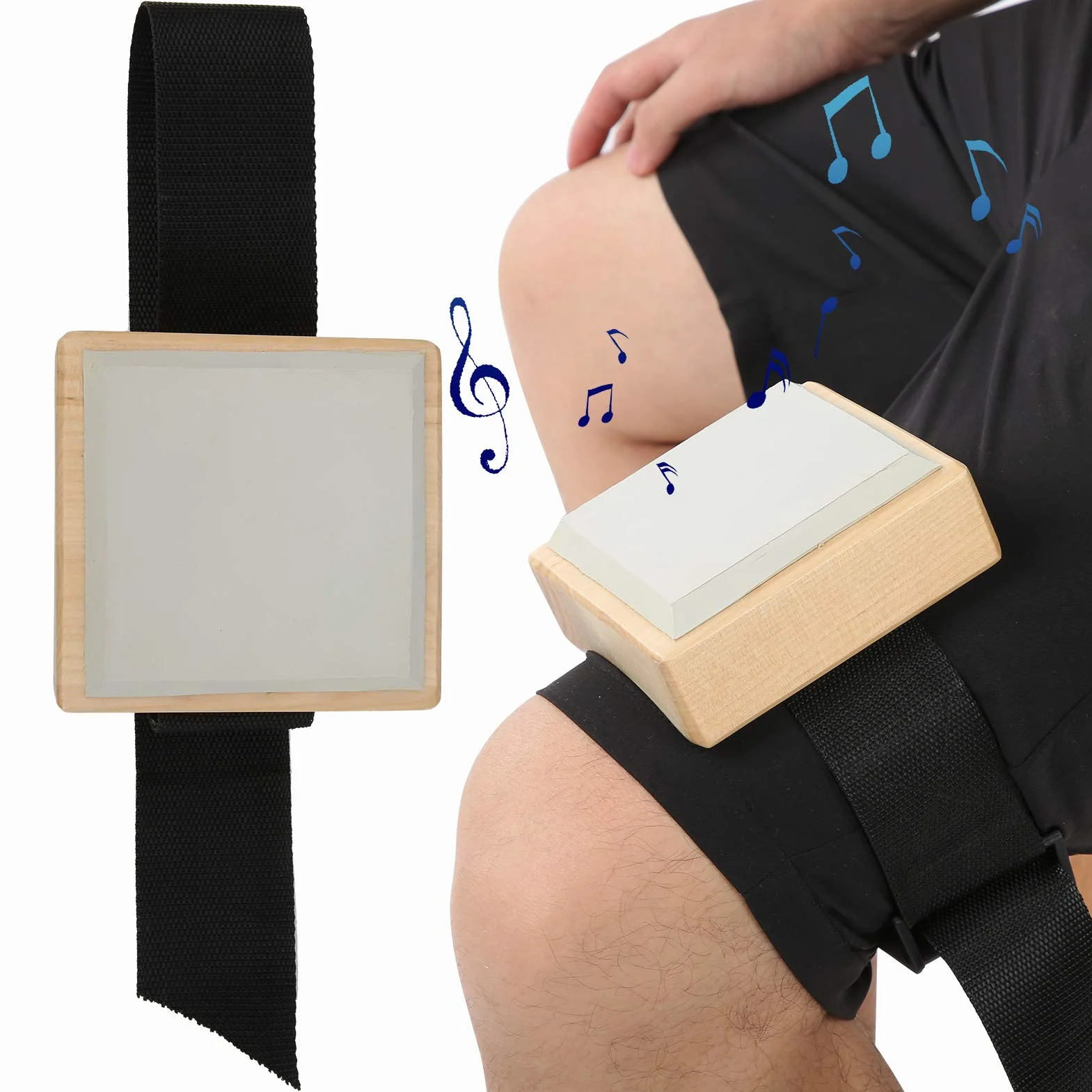 Legginsy Drum Pad, przyjazne dla środowiska, łatwe do zamocowania w 2 krokach, cicha mata do ćwiczeń perkusyjnych dla perkusistów,Inny
