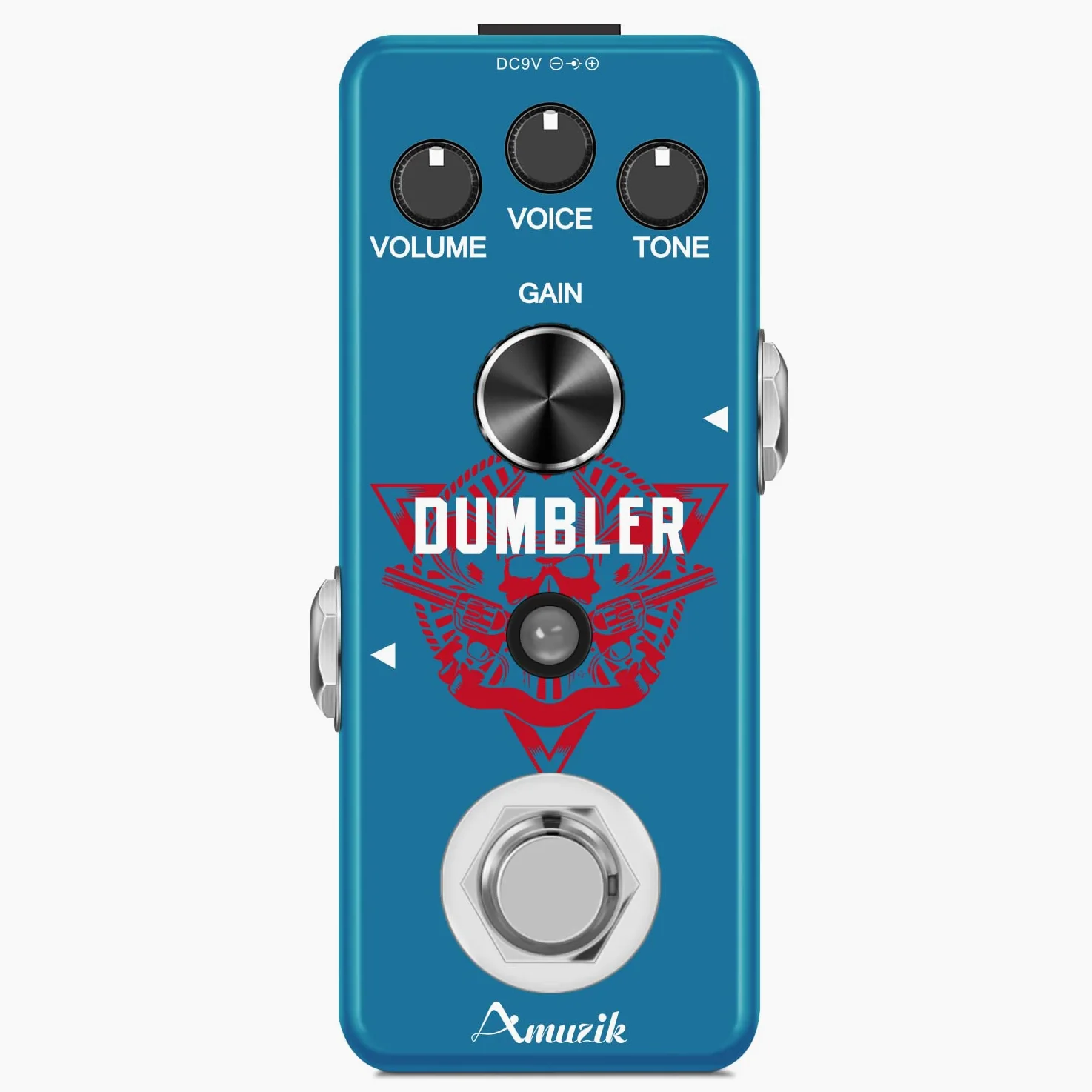 Amuzik Dumbler do Gitary Analogowy Pedały Overdrive Dumbler do Gitary Elektrycznej ze Średnim Niskim Zniekształceniem Rozmiar Mini True Bypass