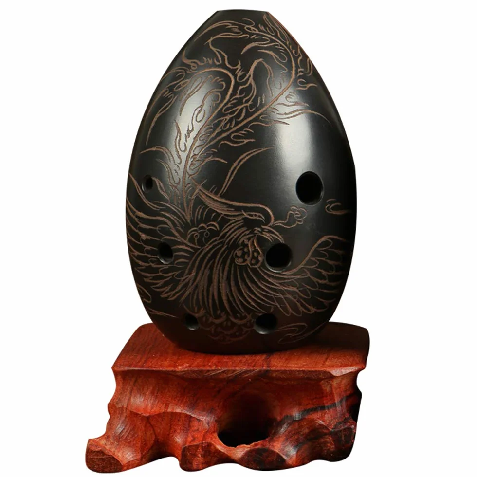 Profesjonalny chiński flet Xun instrument ceramiczny okaryna starożytny instrument Xun ceramiczna okaryna