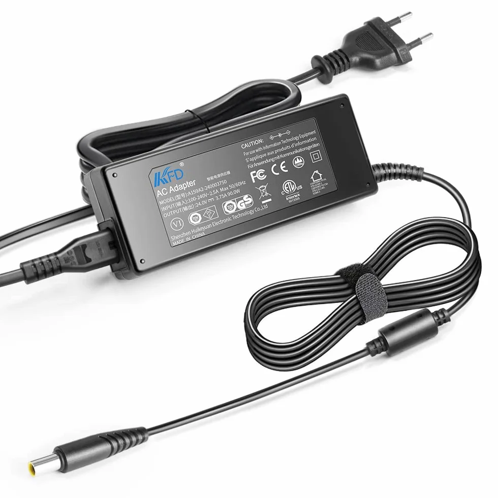 KFD DC 24 V Ładowarka do ResMed AirSense 10 AirCurve 10 CPAP BiPAP Machines, S10 370001 Lumis 100 VPAP S 150 VPAP ST-A AirStart 11 Adapter