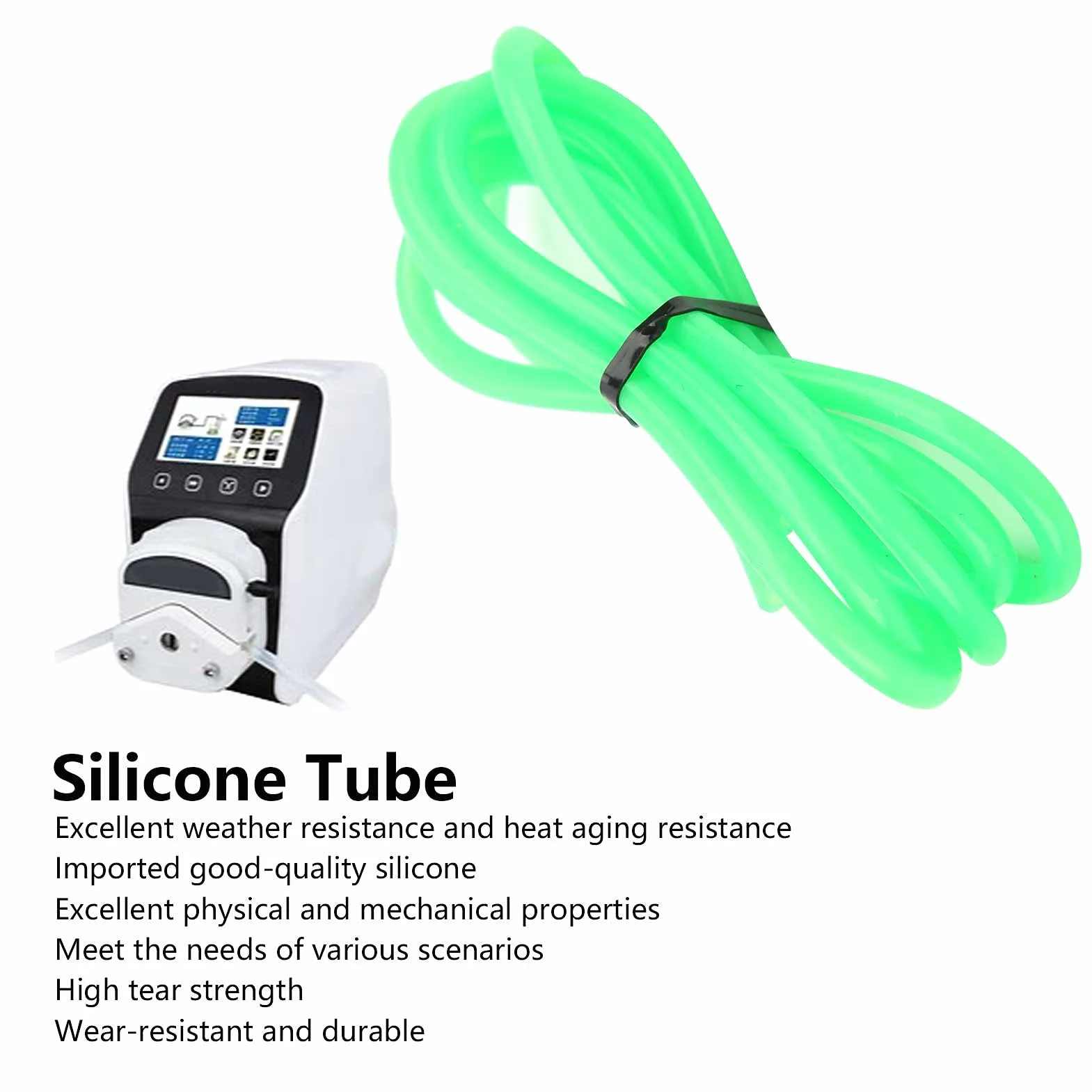 Silikonowa Rura Pompy Perystaltycznej Zewnętrzna Pompa Perystaltyczna Przedłużenie Węża Rurowego Sprzęt Hydrauliczny(2mm*4mm)