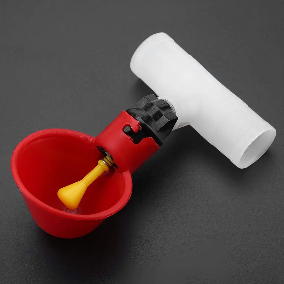 5 sztuk automatyczne plastikowe kubki do picia kurczaka poidełko do drobiu dozownik do wody kubki miski poidło do wody narzędzie dla ptaka przepiórka gołąb kurczak kura (20mm rura)